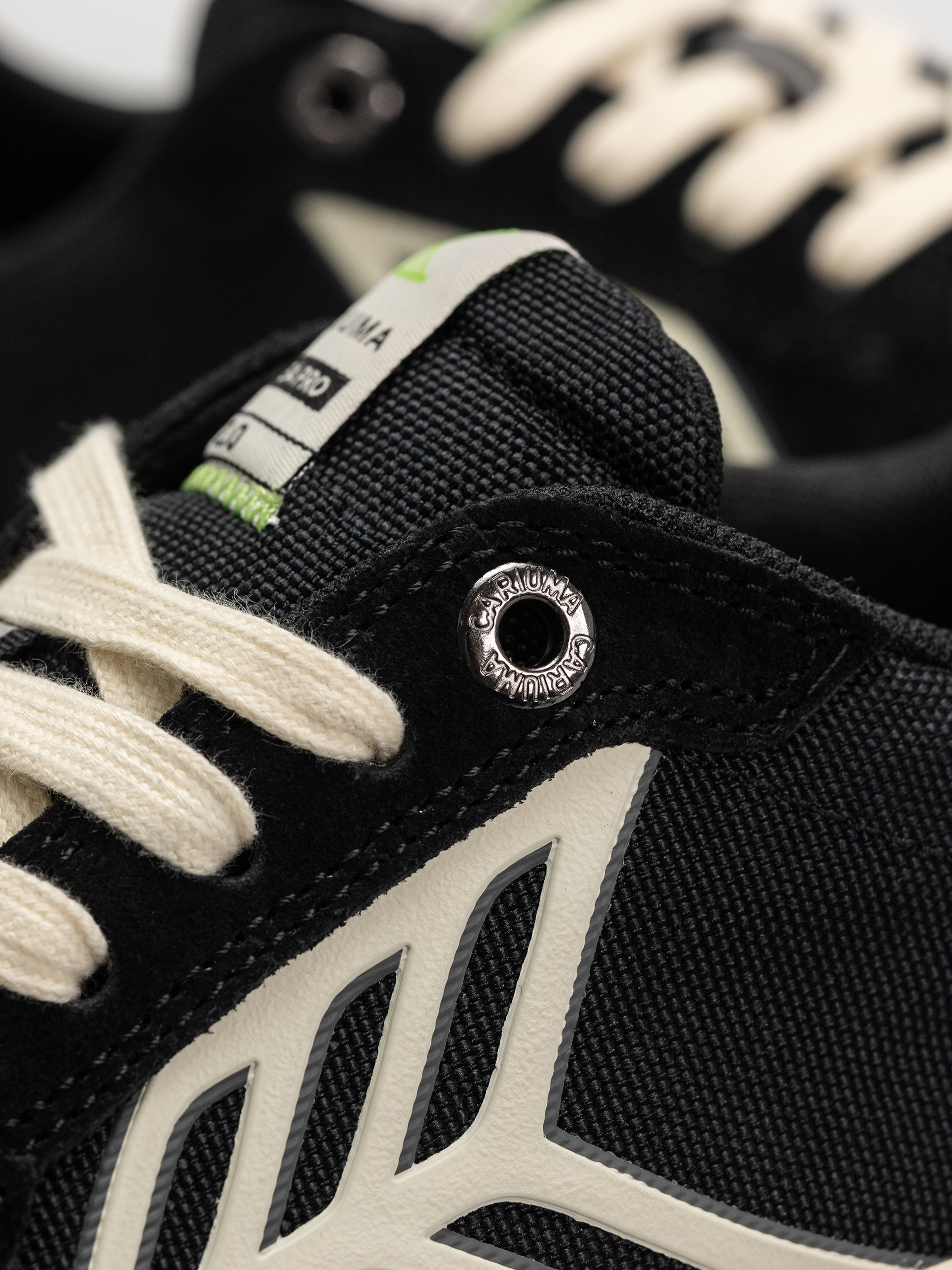 Pantofi Cariuma Catiba Pro 2.0 (black suede and cordura ivory logo)