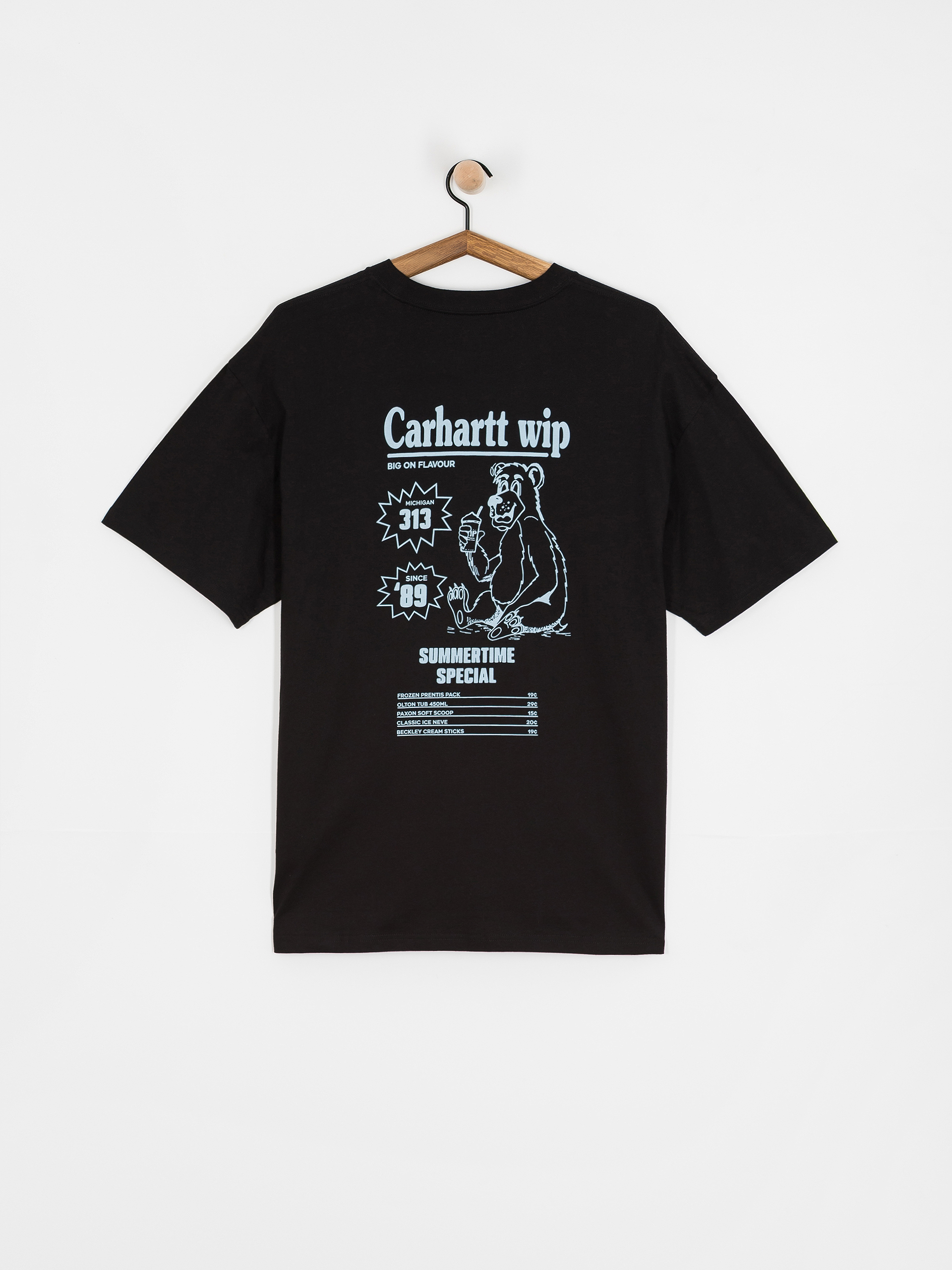 Tricou Carhartt WIP Catalogue (black/bluebird)