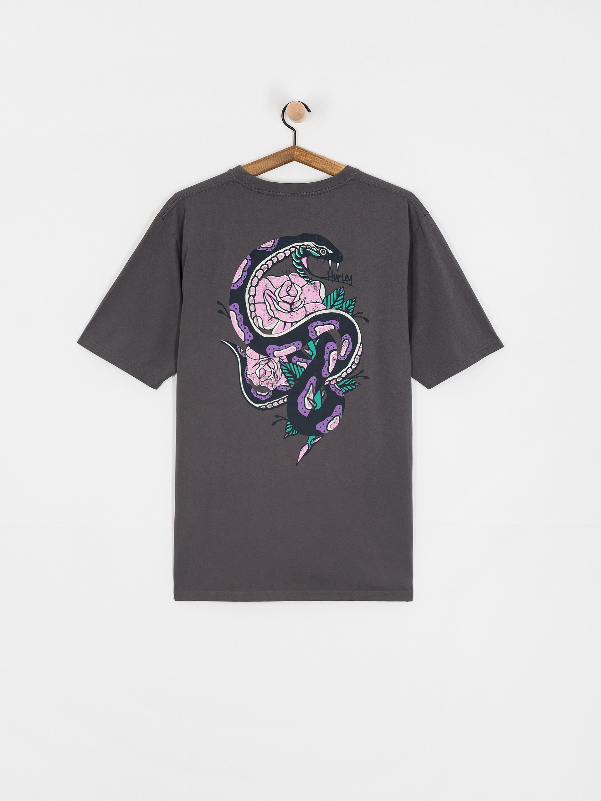 Tricou Hurley Cobra (dark stone grey)
