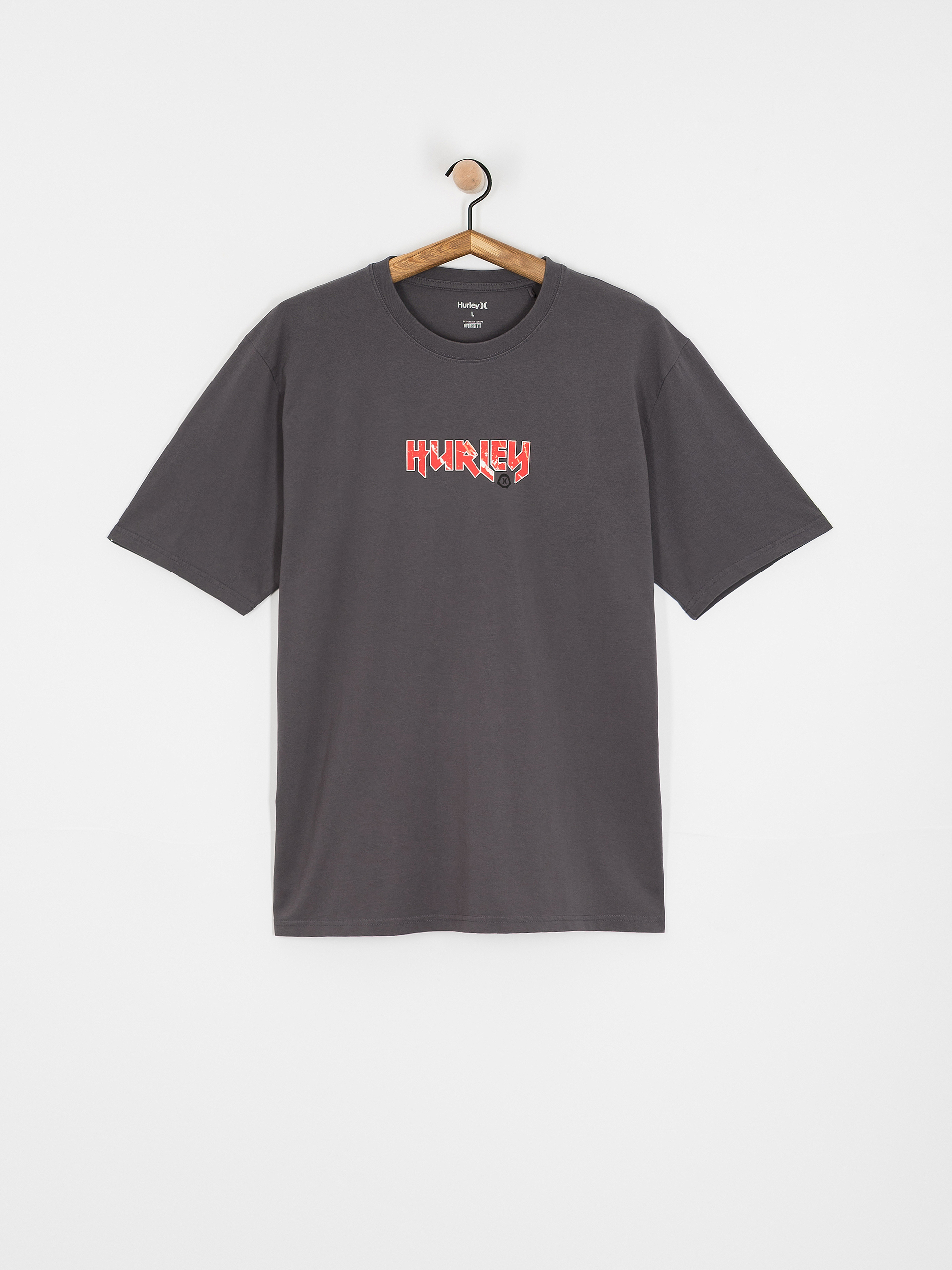 Tricou Hurley Wave Addiction (dark stone grey)