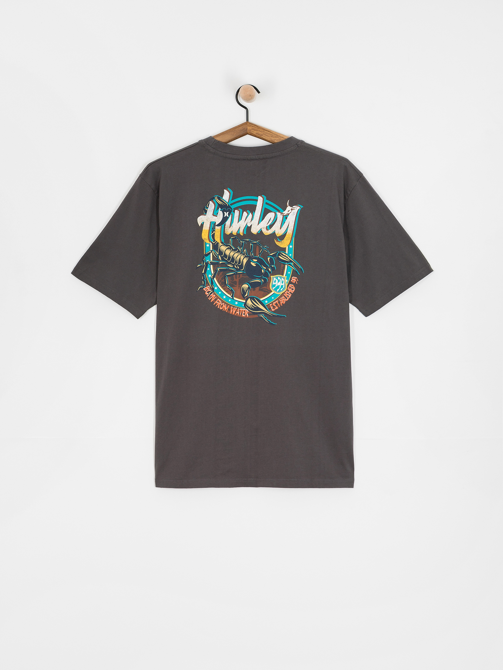 Tricou Hurley Scorpion (dark stone grey)