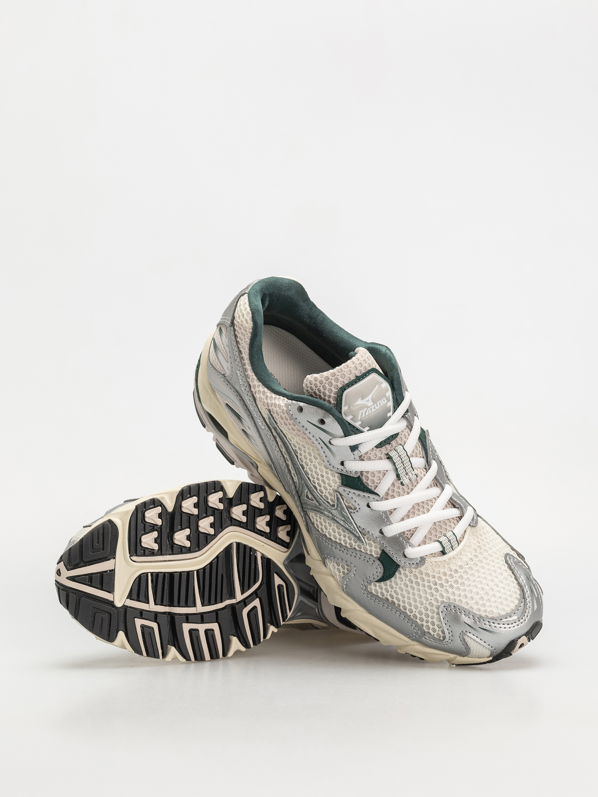foolishprideページ Pantofi Mizuno Wave Rider 10 - alb, argit (snow white/slate/bistro