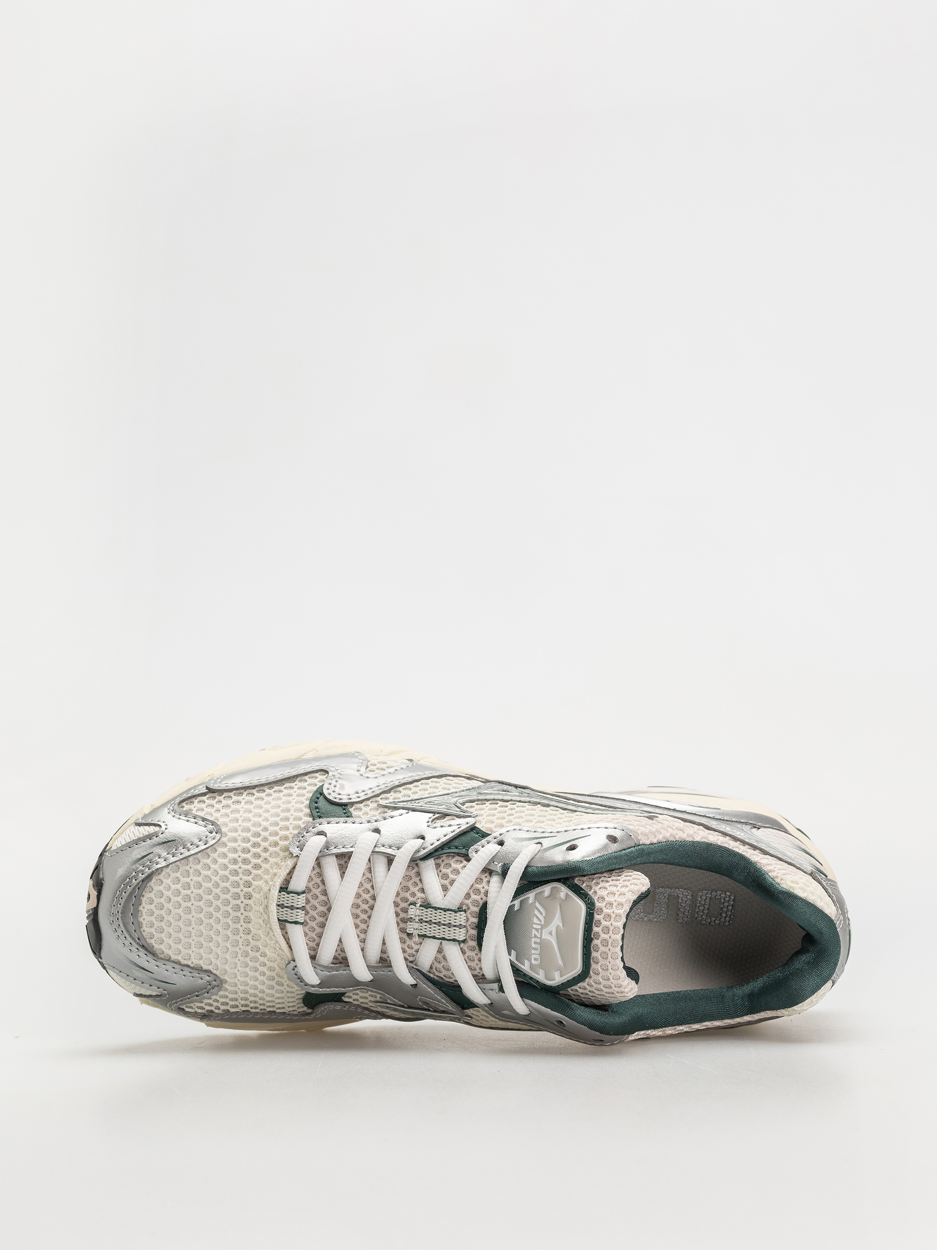 Pantofi Mizuno Wave Rider 10 - alb, argit (snow white/slate/bistro