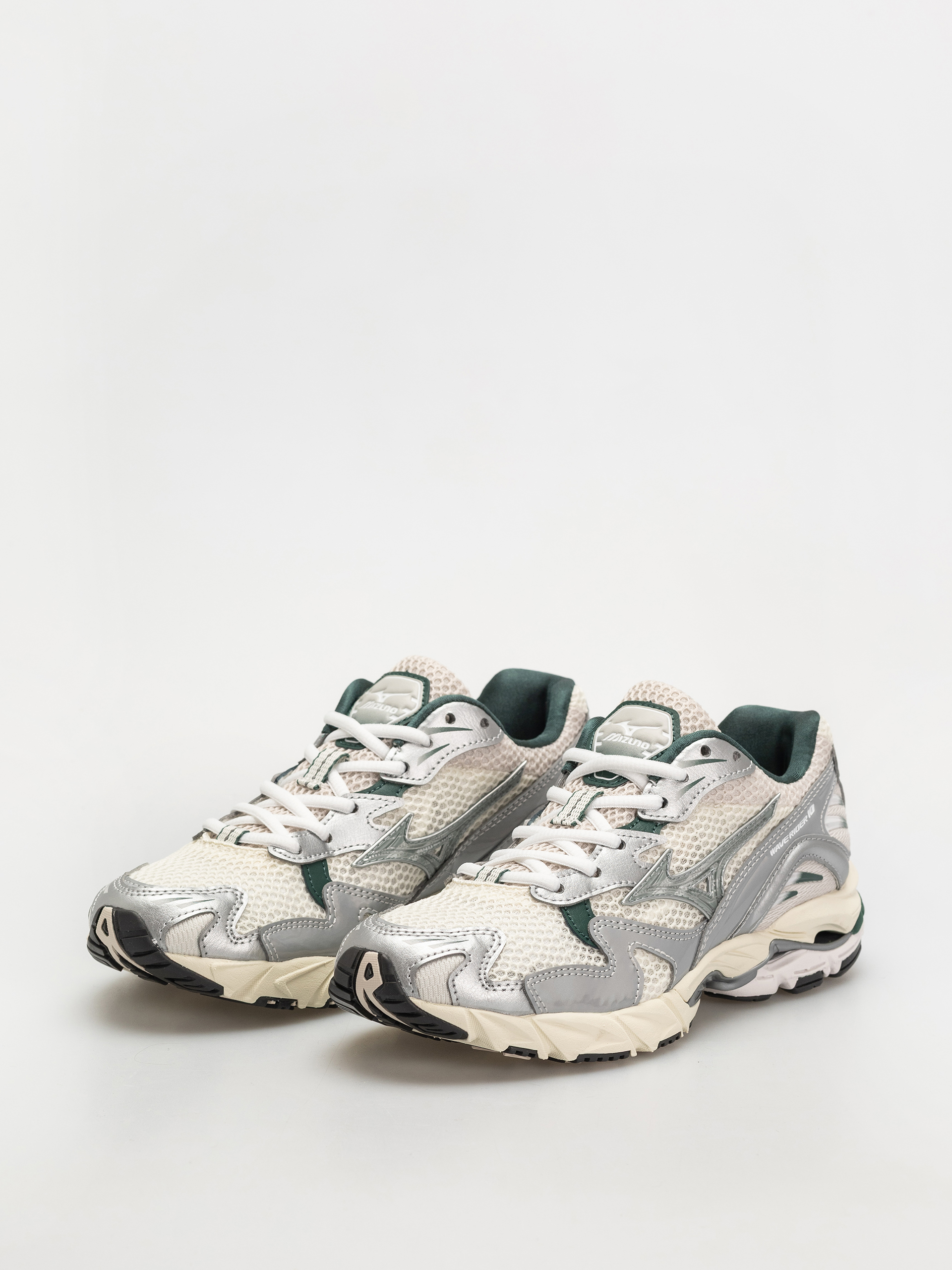Pantofi Mizuno Wave Rider 10 (snow white/slate/bistro green)