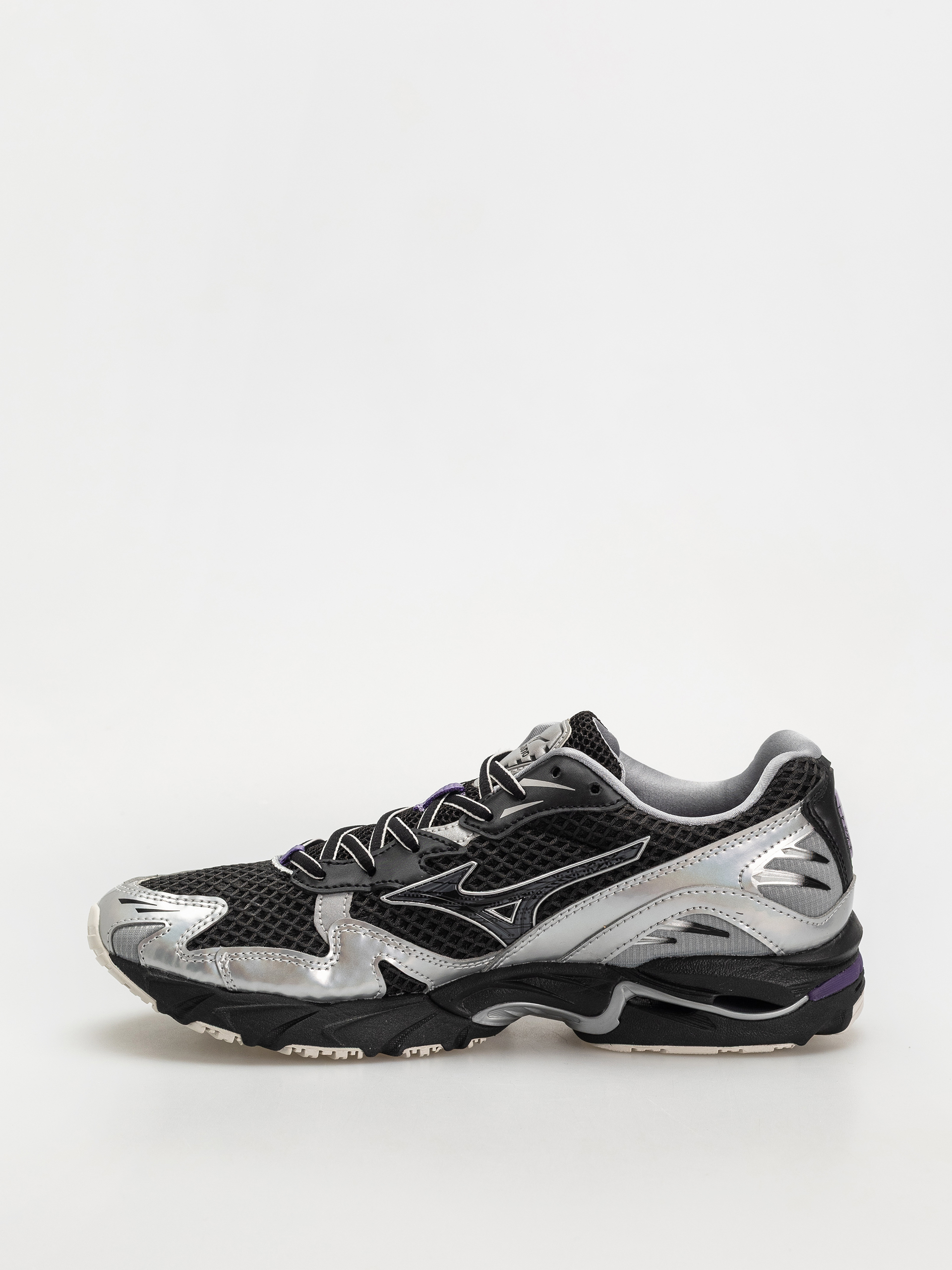 Pantofi Mizuno Wave Rider 10 (black/black sand/purple haze)