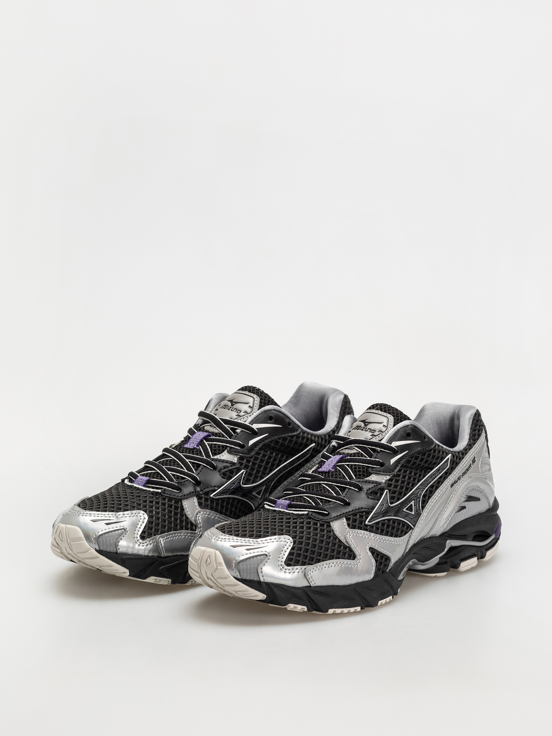 Pantofi Mizuno Wave Rider 10 (black/black sand/purple haze)