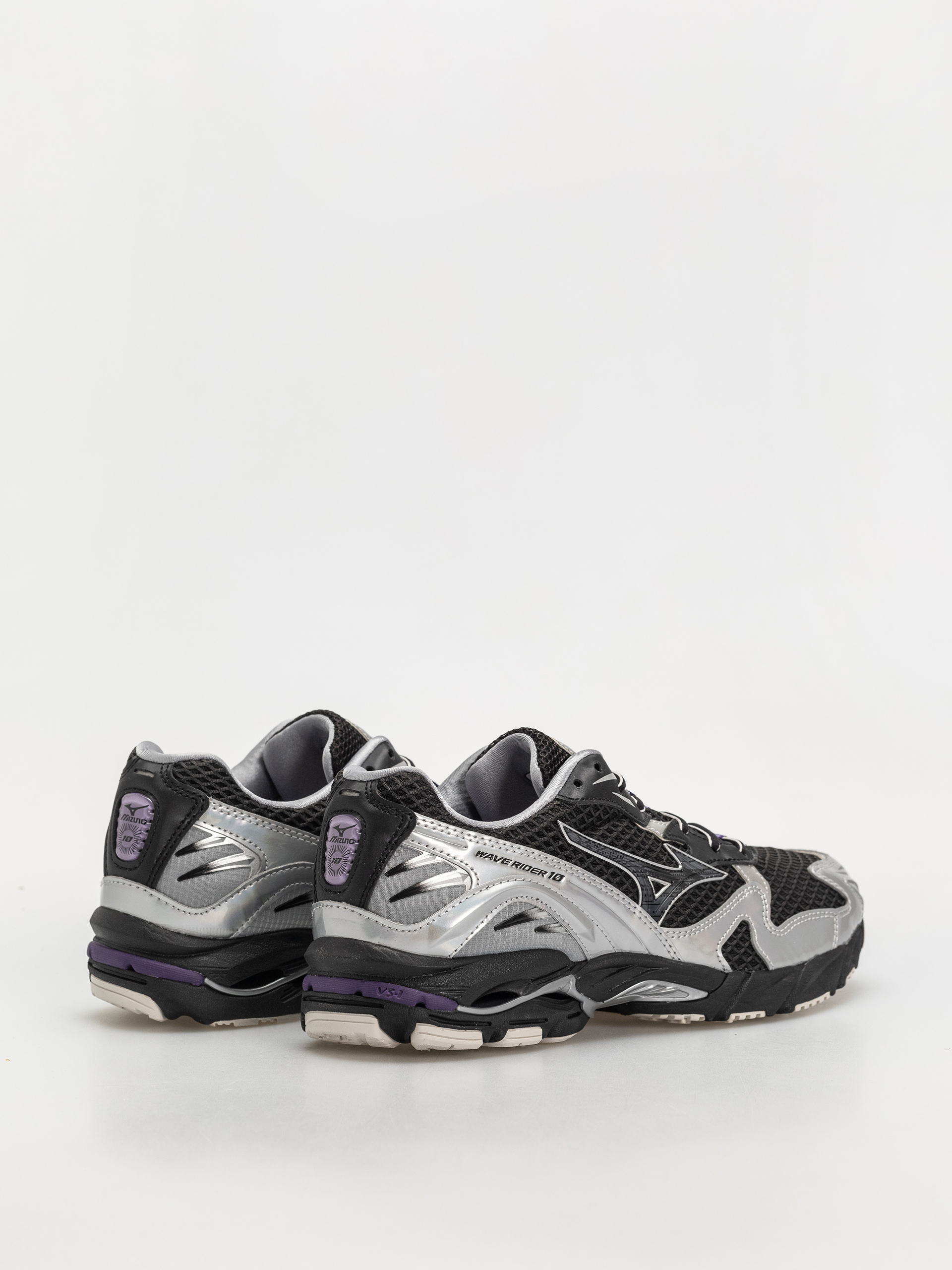 Pantofi Mizuno Wave Rider 10 (black/black sand/purple haze)