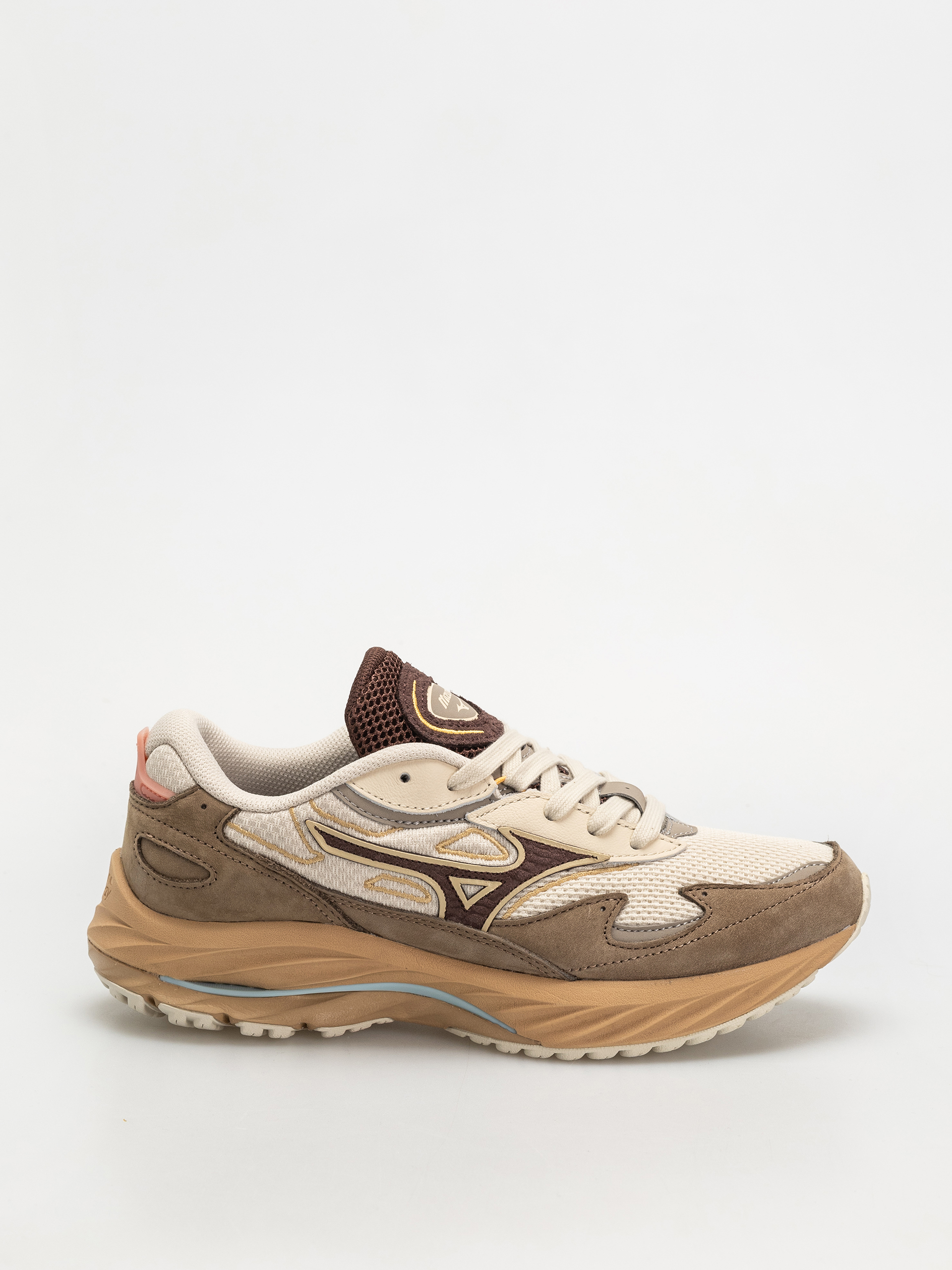 Pantofi Mizuno Wave Rider u0392eta Premium (vintage khaki/chicory coffee/lantana)