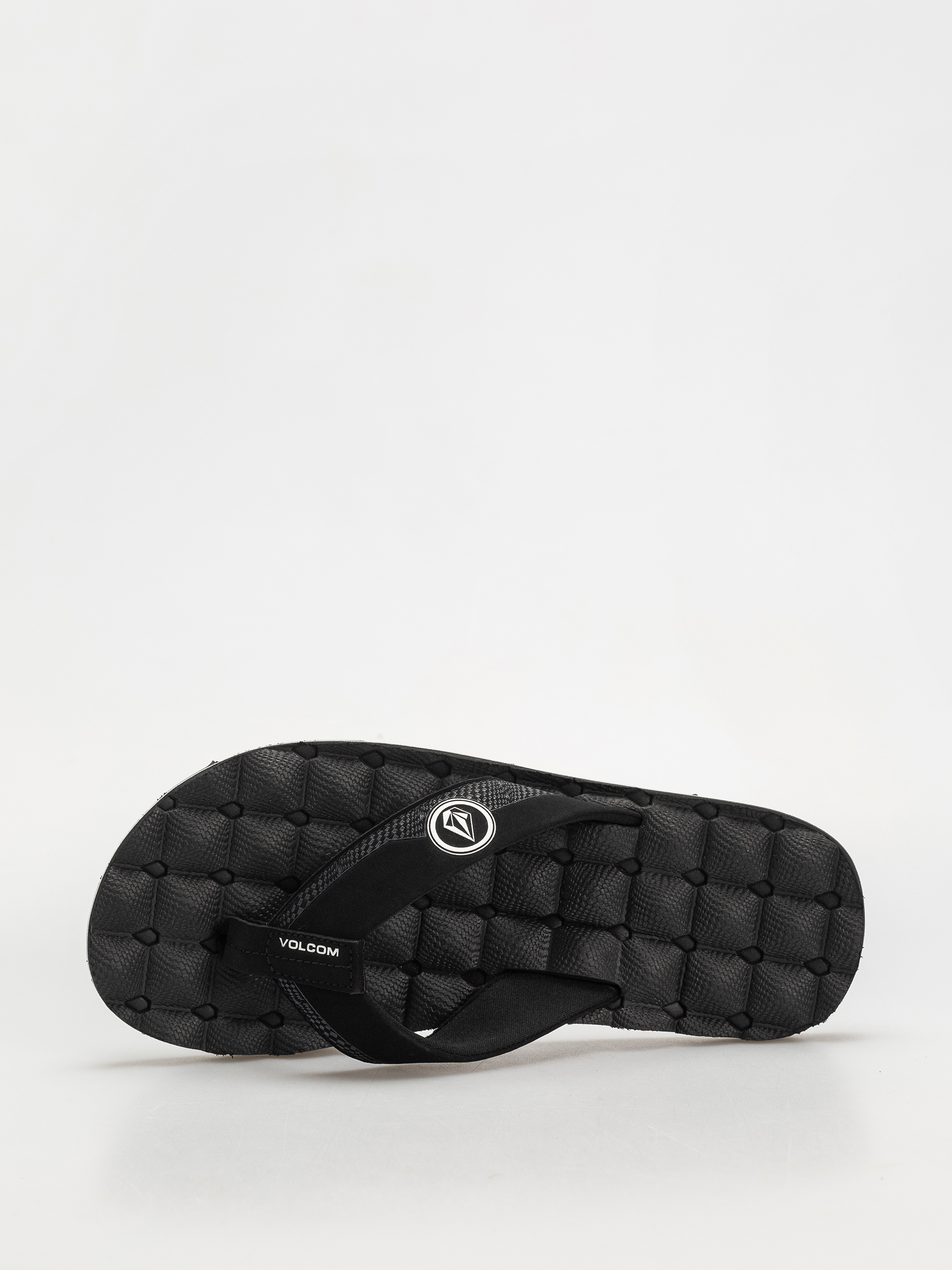 Papuci de plajă Volcom Recliner (black white)