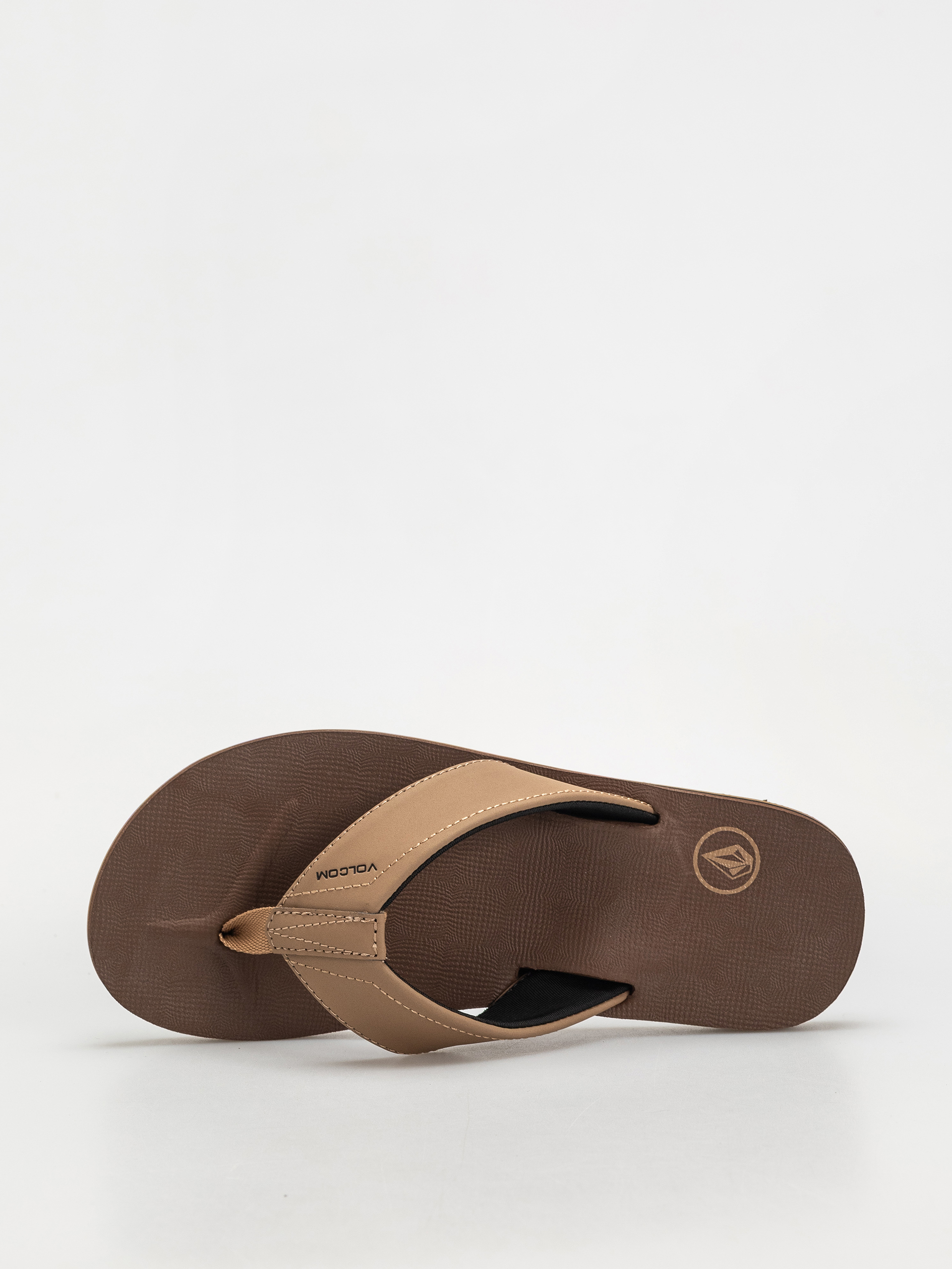 Papuci de plajă Volcom Victor (brown khaki)