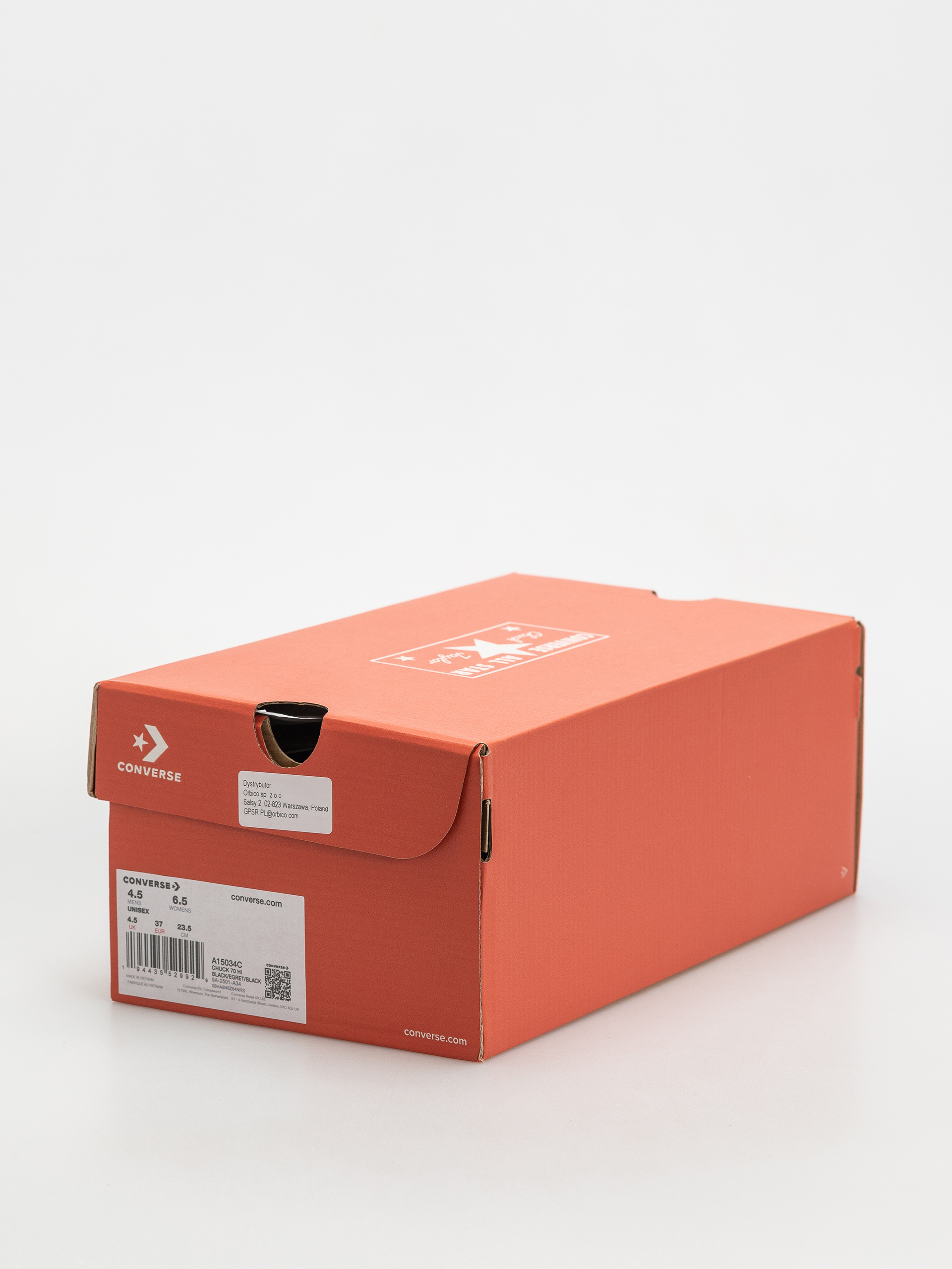 Teniși Converse Chuck 70 Hi (black/egret/black)