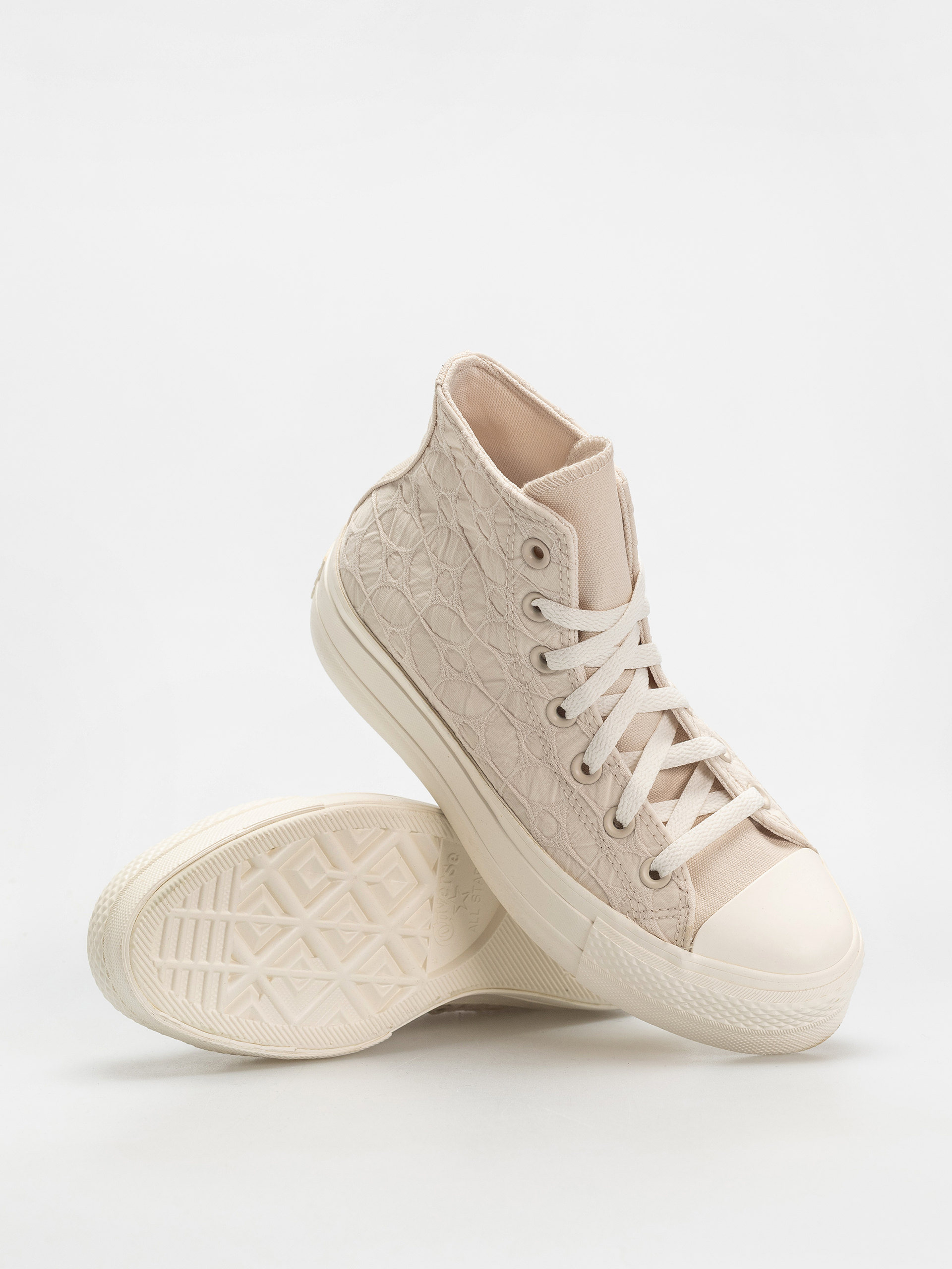Teniși Converse Chuck Taylor All Star Lift Hi Wmn (light dune/egret/egret)
