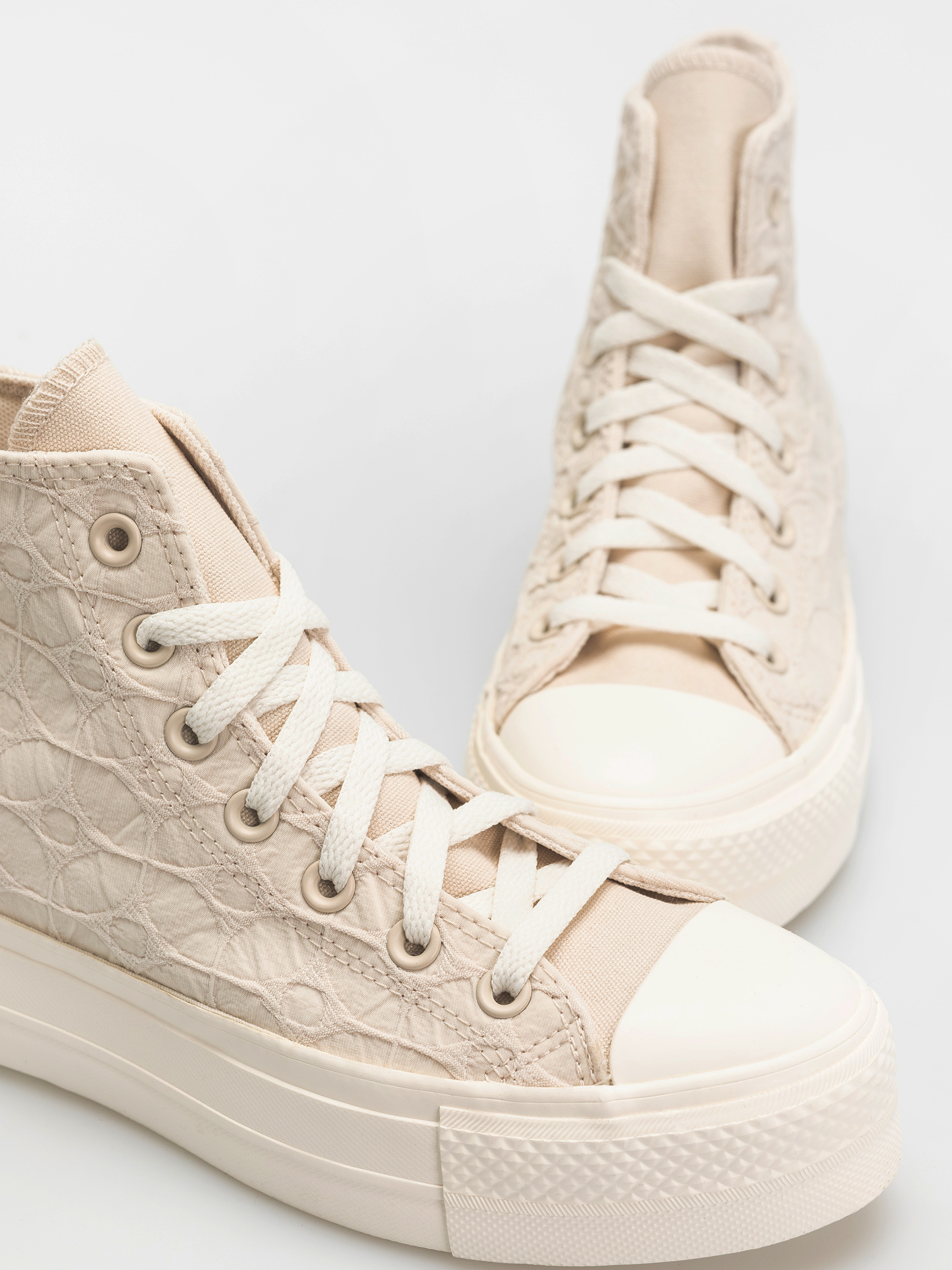 Teniși Converse Chuck Taylor All Star Lift Hi Wmn (light dune/egret/egret)