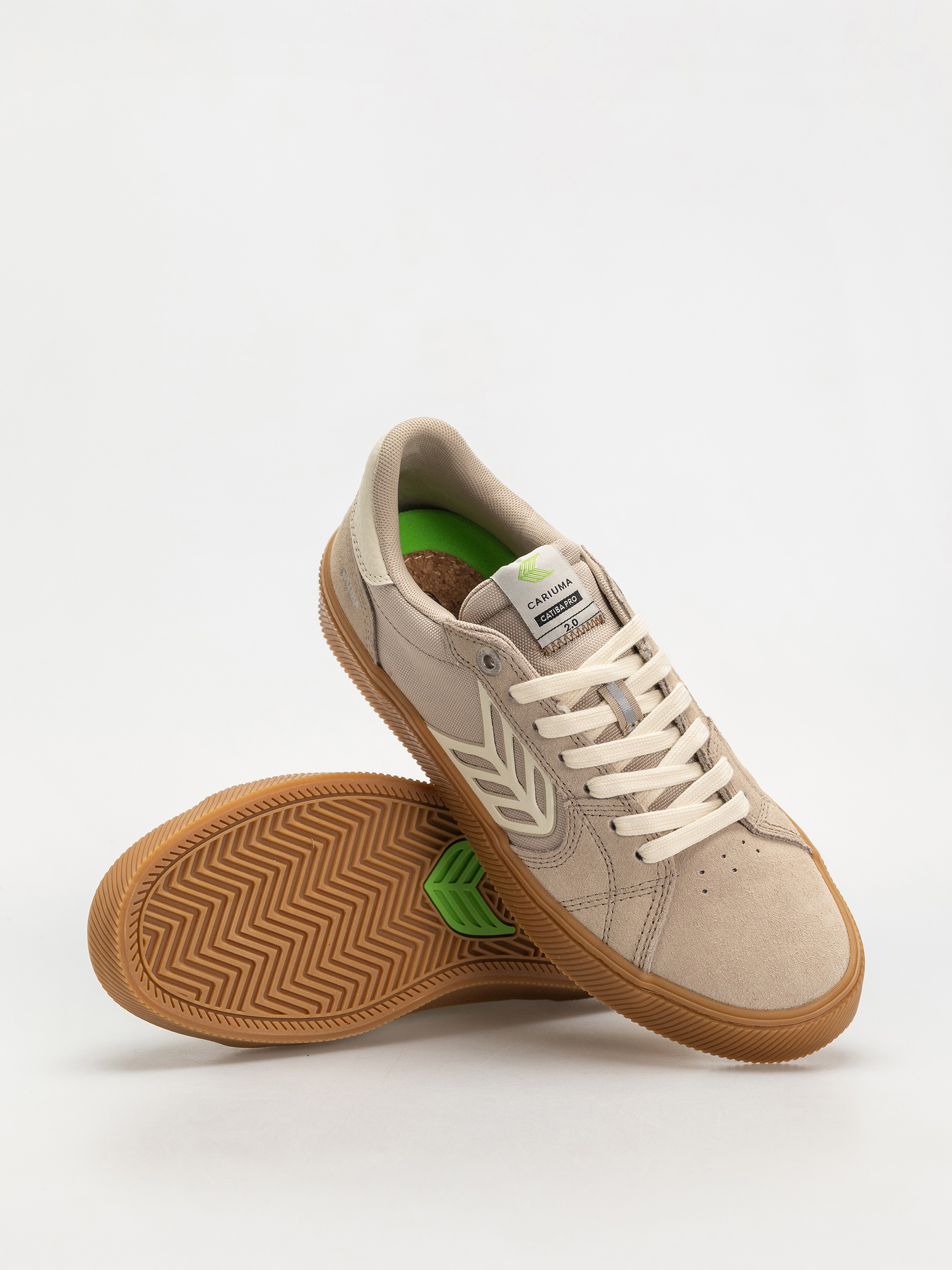 Pantofi Cariuma Catiba Pro 2.0 (plaza taupe suede and cordura ivory logo)