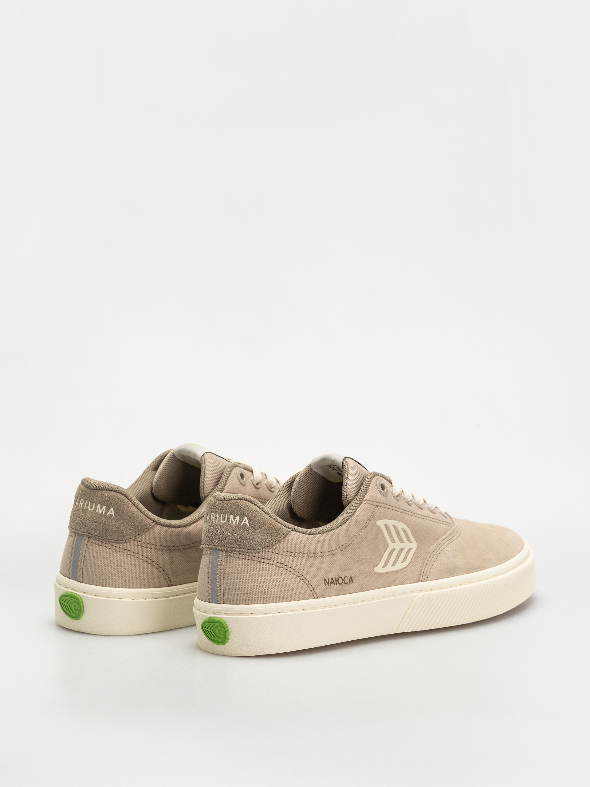 Pantofi Cariuma Naioca Pro (plaza taupe suede and canvas ivory logo laurel oak)
