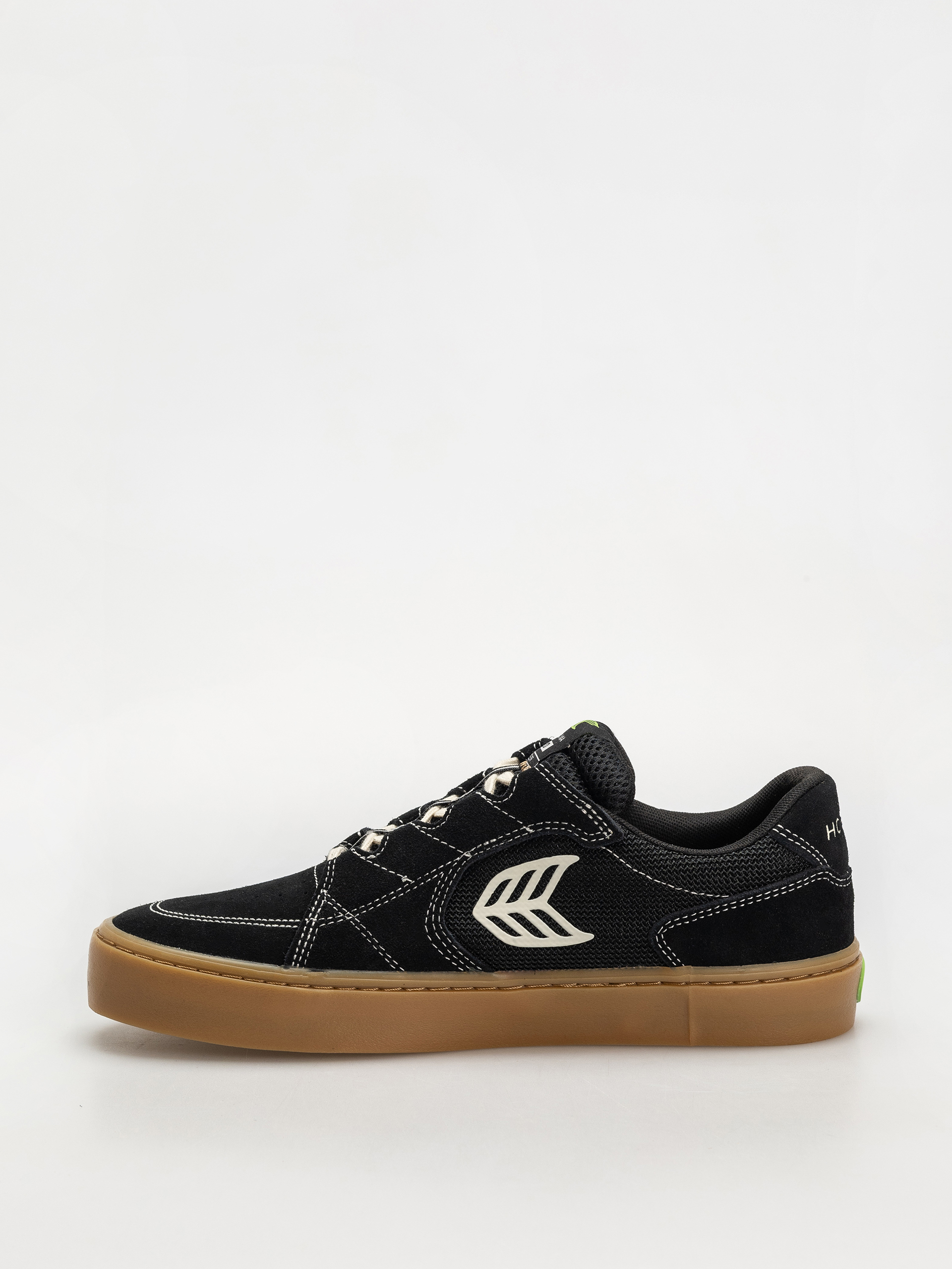 Pantofi Cariuma T20 Pro (gum black suede and mesh ivory logo contrast thread)
