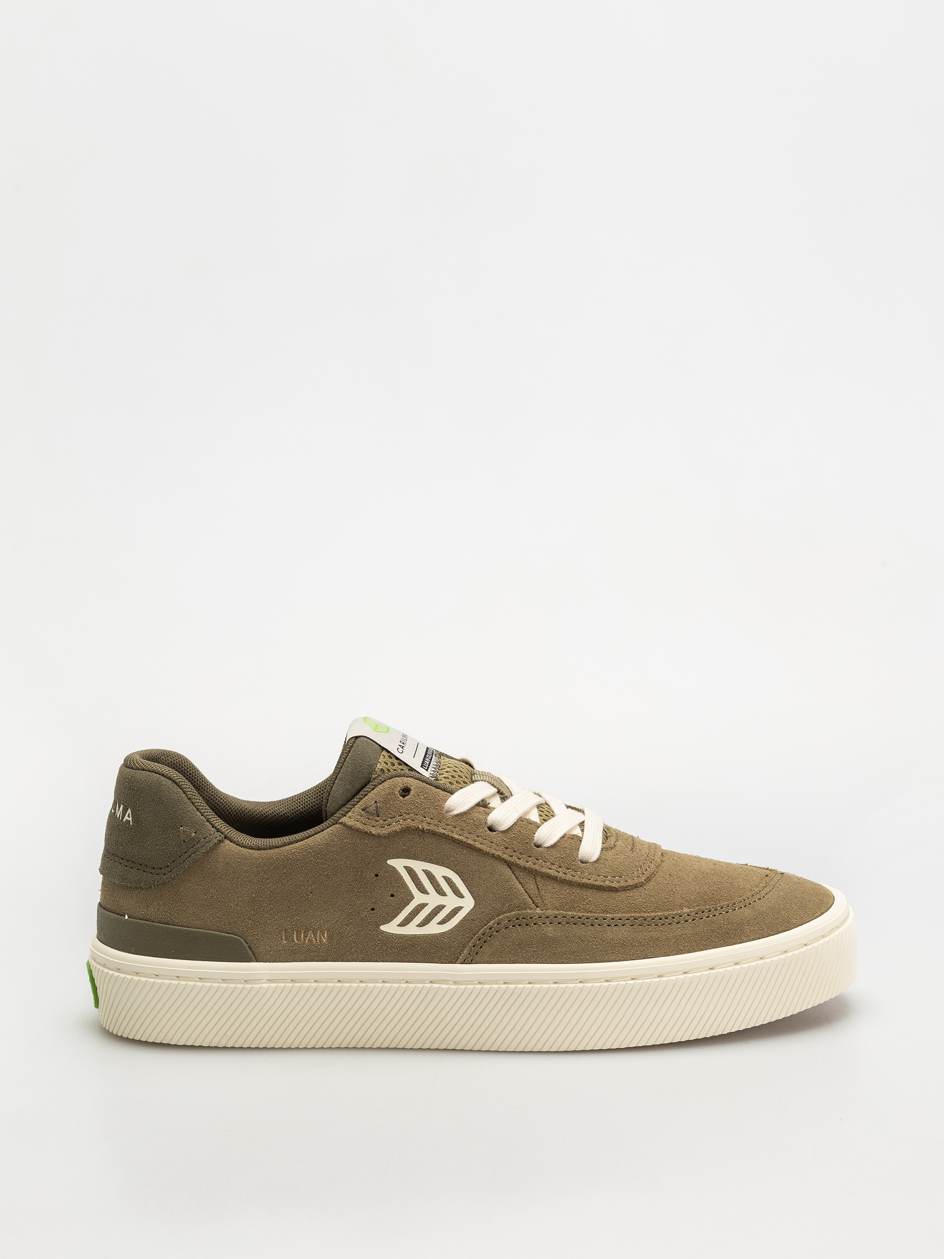 Pantofi Cariuma Luan Pro (olive green suede ivory logo burnt olive)
