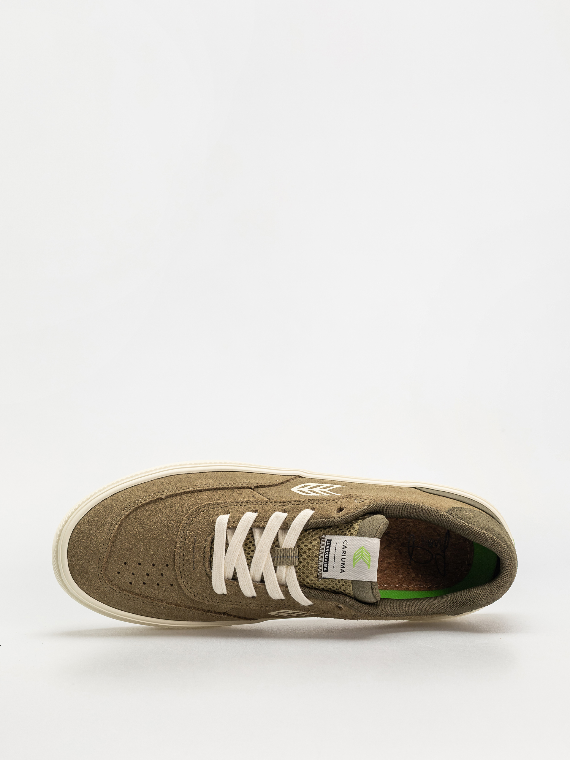 Pantofi Cariuma Luan Pro (olive green suede ivory logo burnt olive)