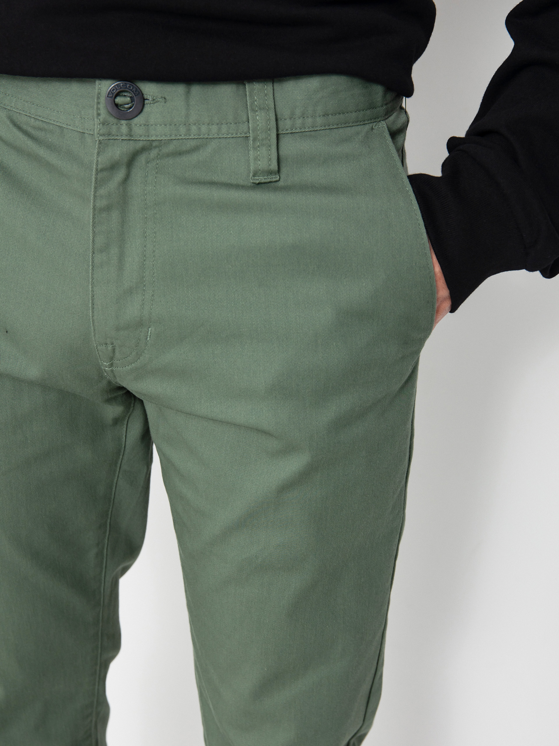 Pantaloni Volcom Frickin Modern Stret (light olive)