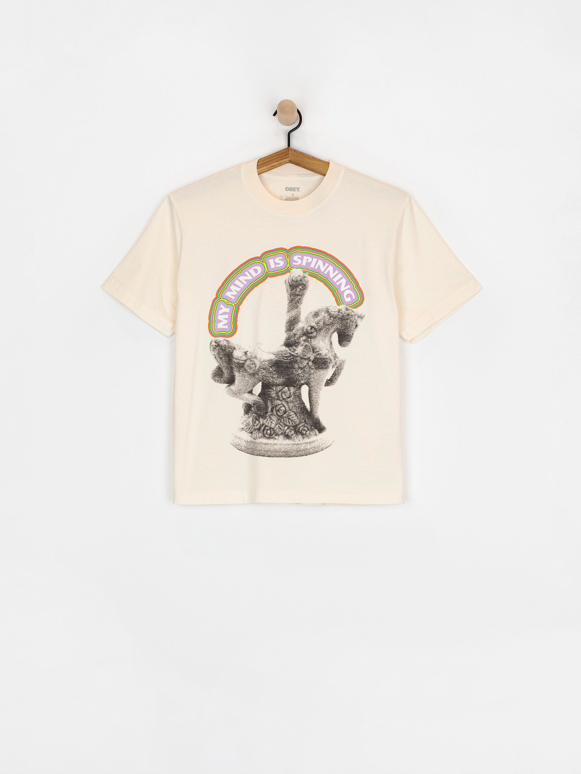 Tricou OBEY Send Me On A Carousel Wmn (pigment unbleached)
