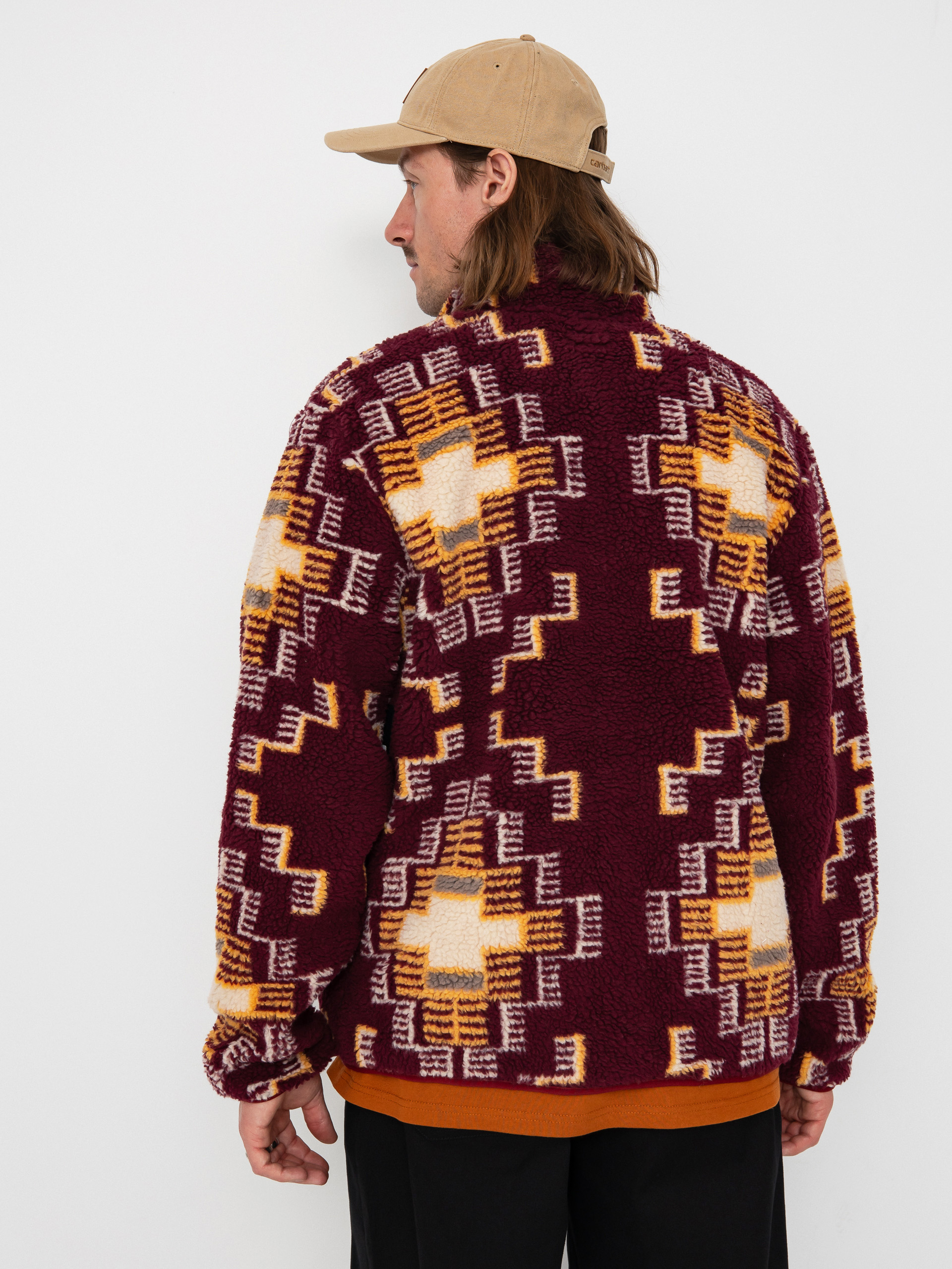 Geacă Brixton Arctic Fleece Mock Neck (light cabernet)