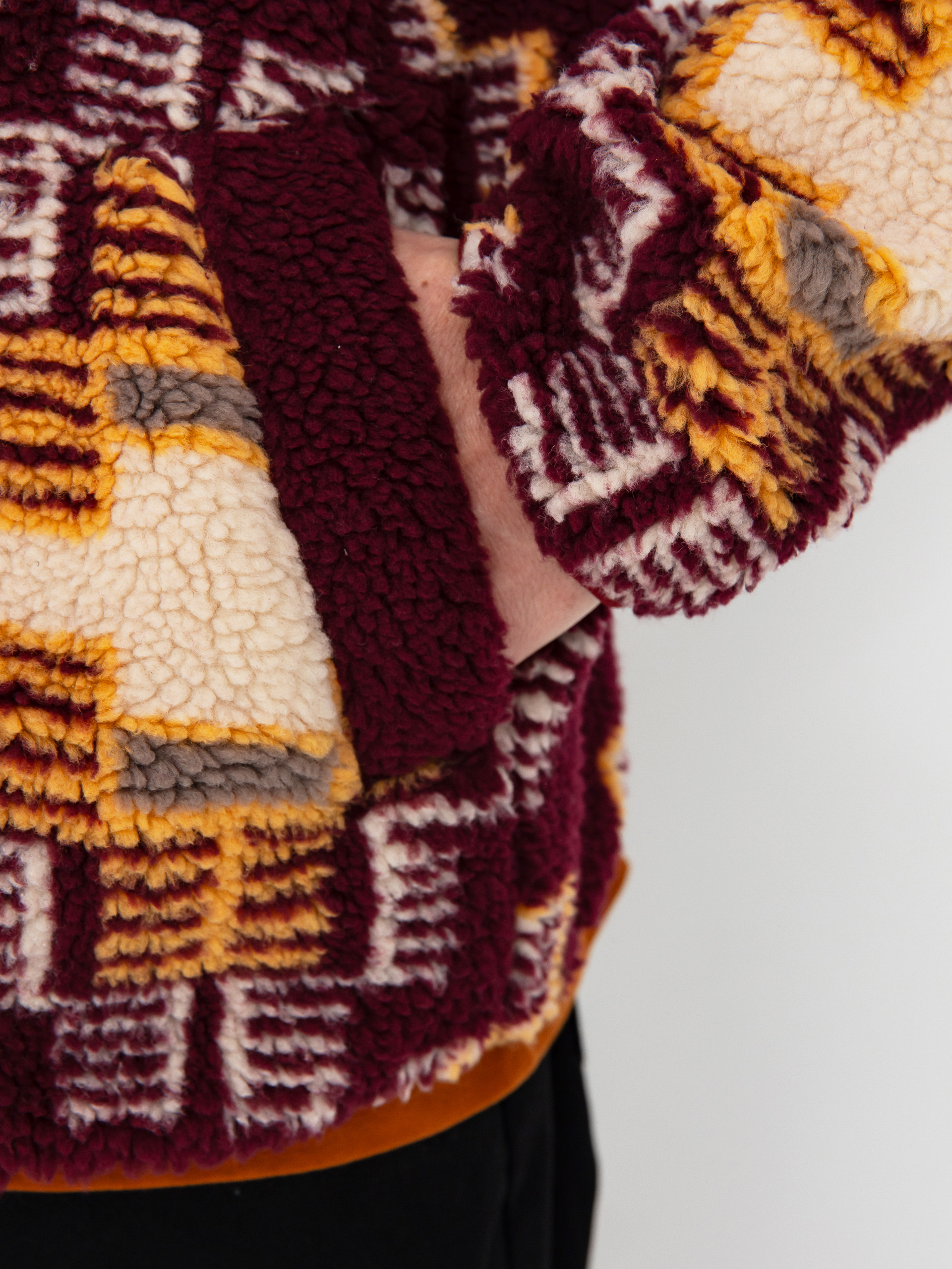 Geacă Brixton Arctic Fleece Mock Neck (light cabernet)