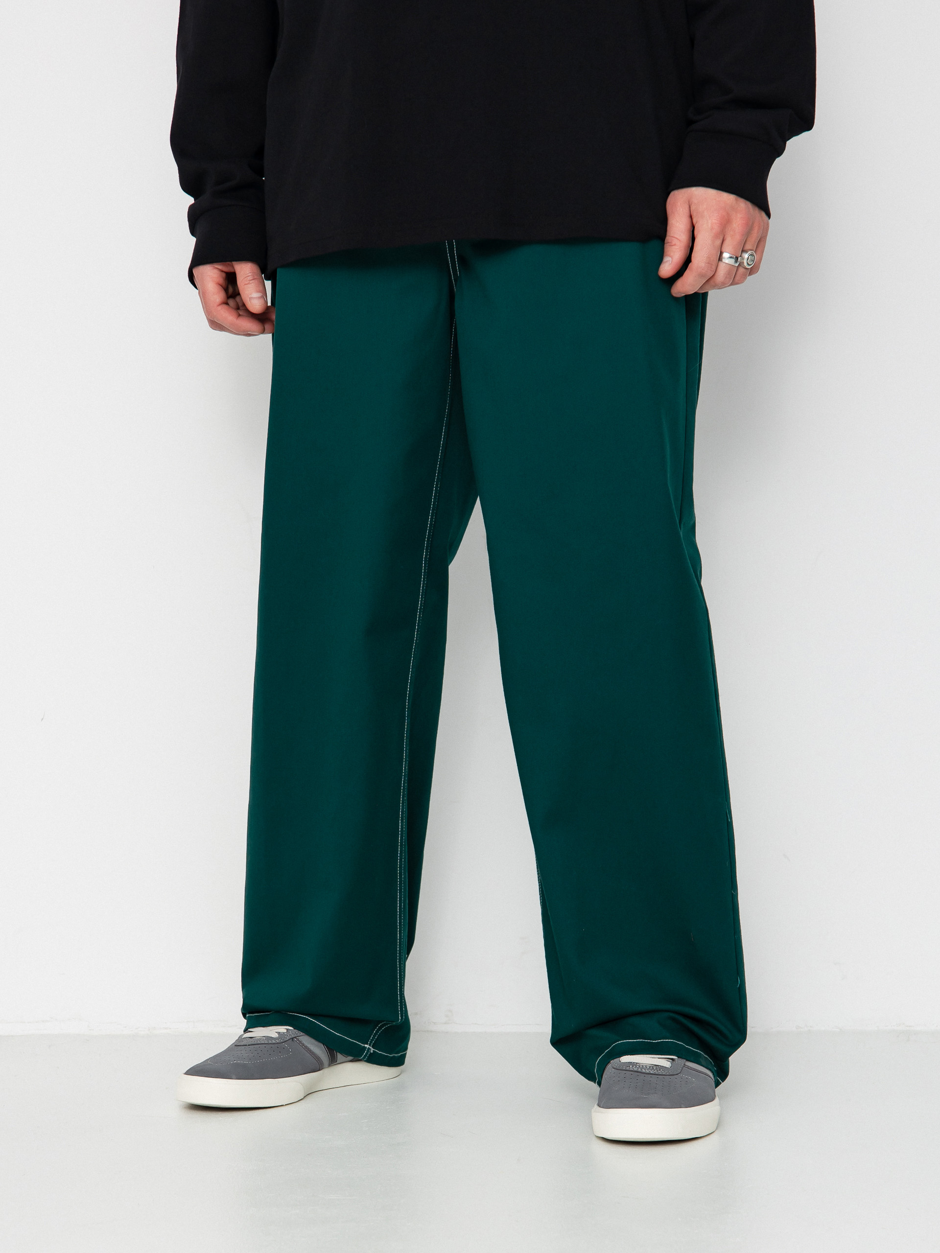 Pantaloni Brixton Baggy Skate (deep emerald)