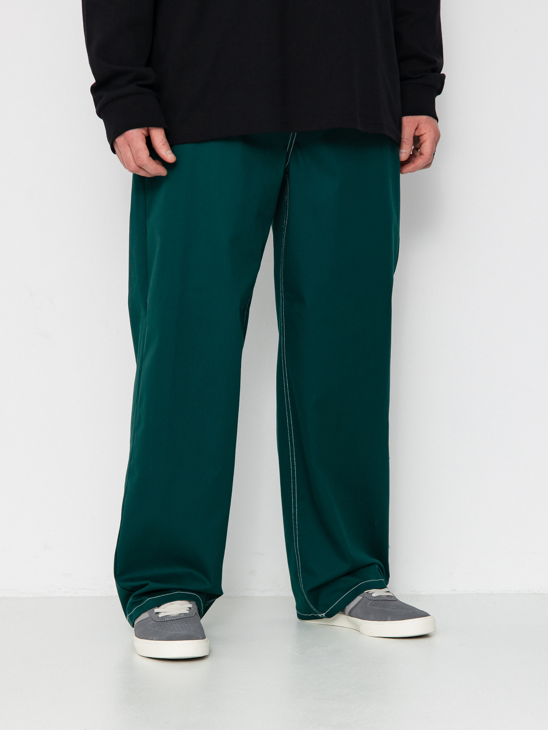 Pantaloni Brixton Baggy Skate (deep emerald)