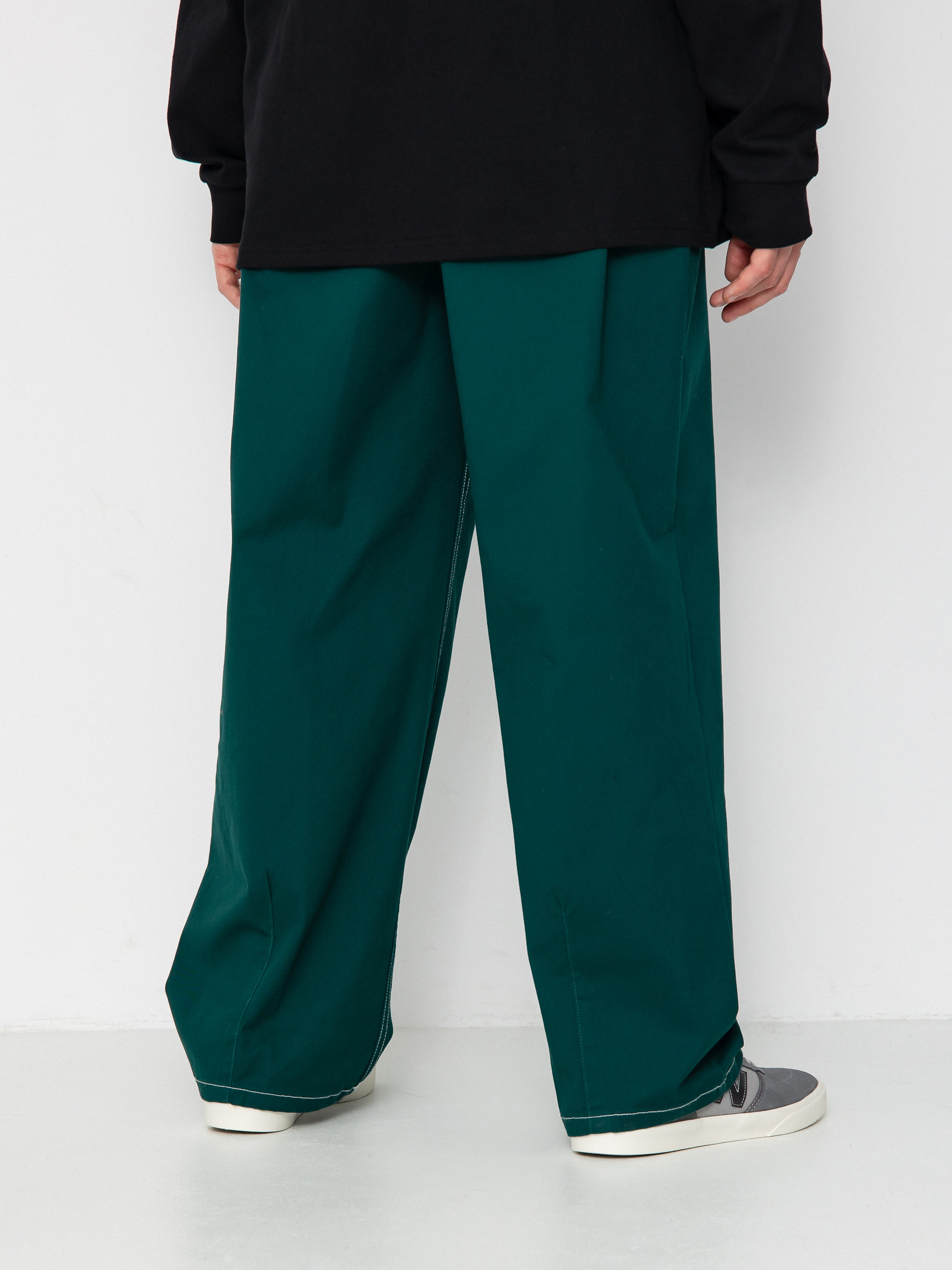 Pantaloni Brixton Baggy Skate (deep emerald)