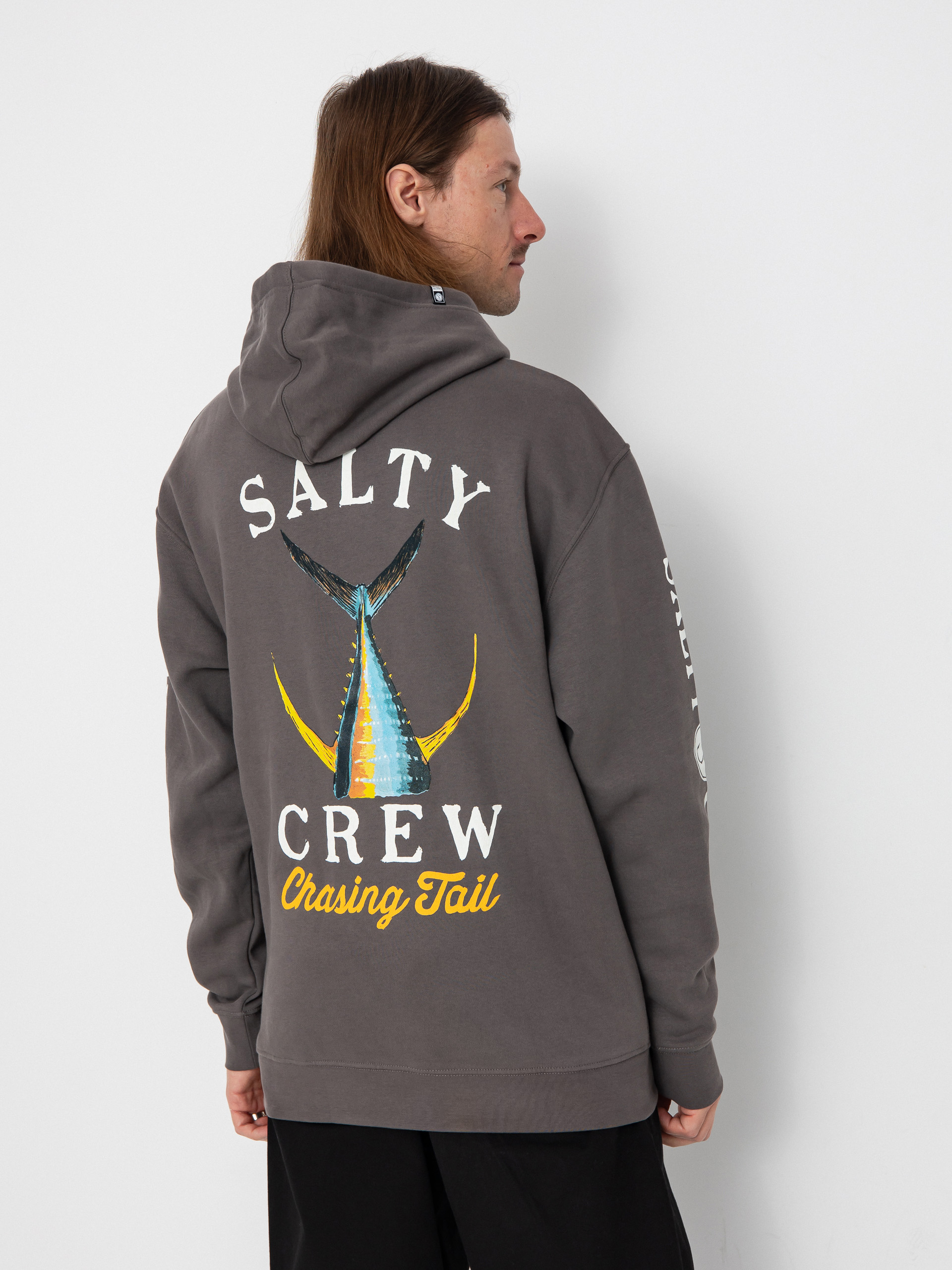 Hanorac cu glugă Salty Crew Tailed HD (charcoal)