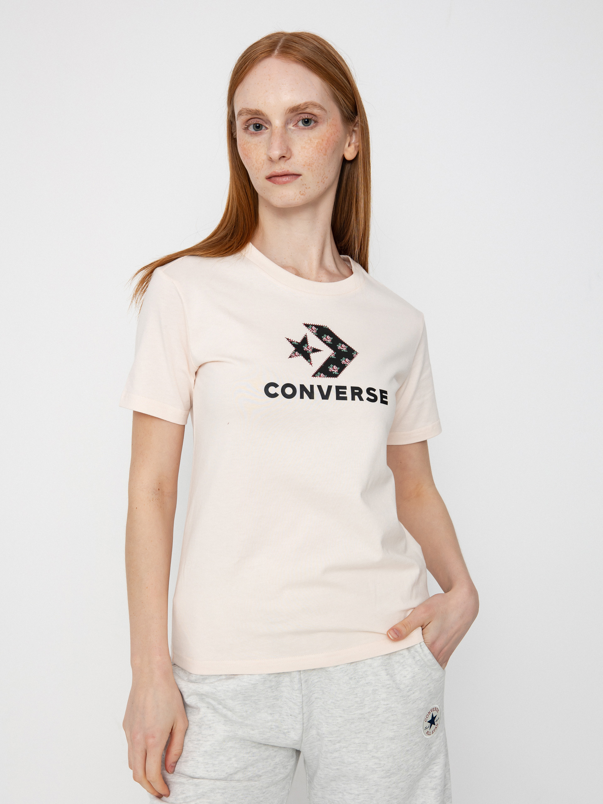 Tricou Converse Star Chevron Infill Wmn (pale petal)