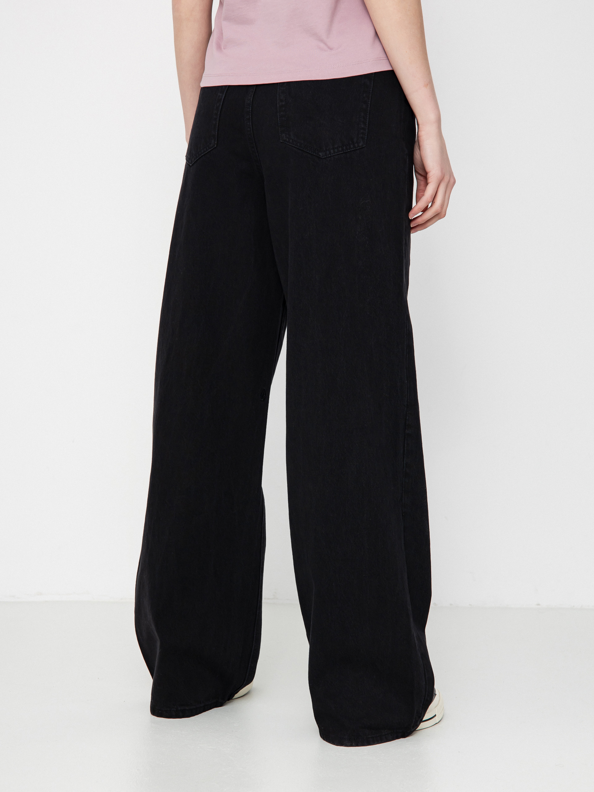 Pantaloni Volcom Stoned Bf Hirise Wmn (black)