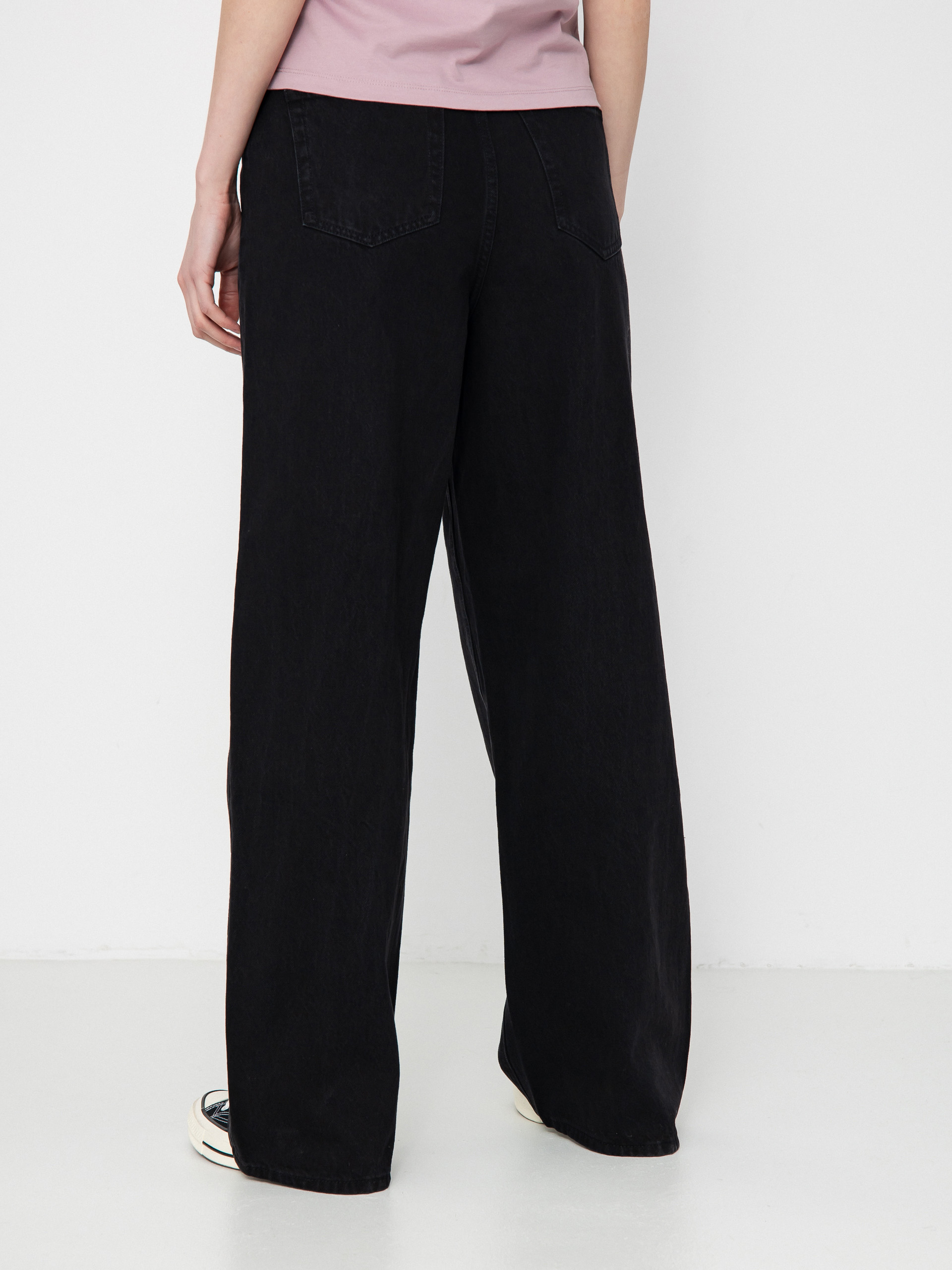 Pantaloni Volcom Stoned Bf Hirise Wmn (black)