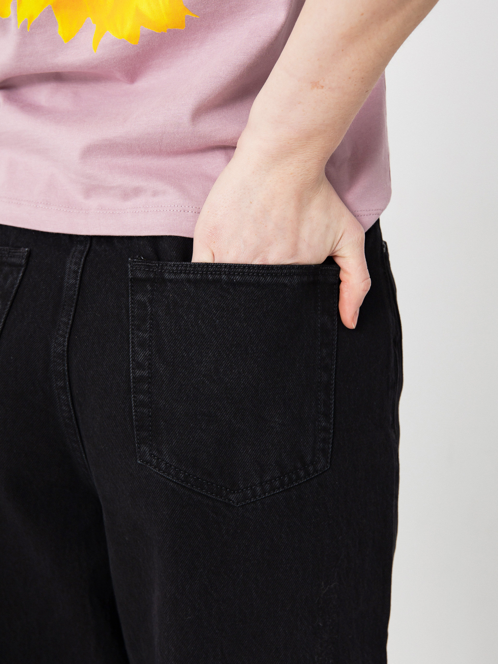 Pantaloni Volcom Stoned Bf Hirise Wmn (black)