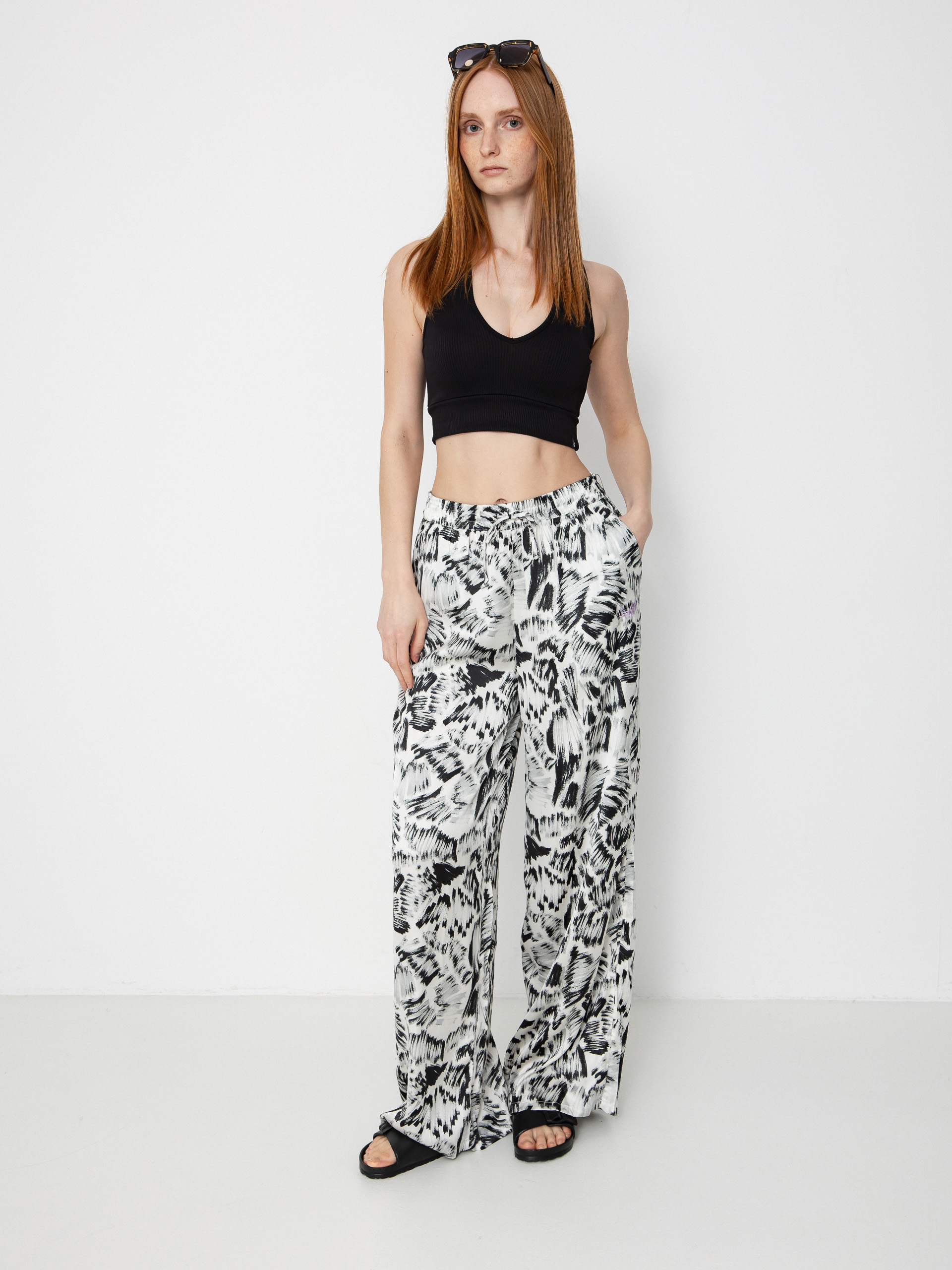 Pantaloni Volcom Fa Alix Ew Wmn (black white)