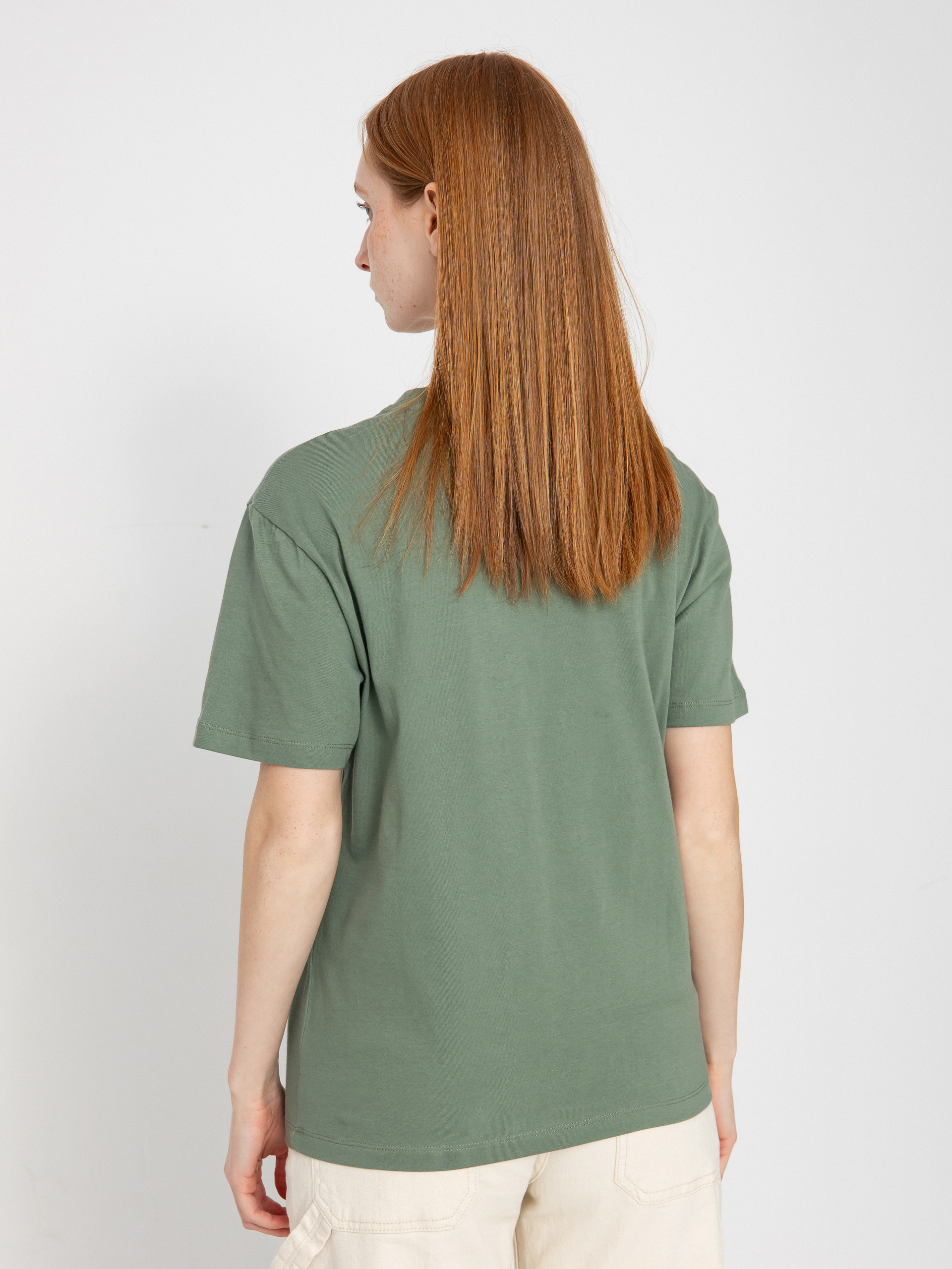 Tricou Carhartt WIP Script Embroidery Wmn (park/hortensia)