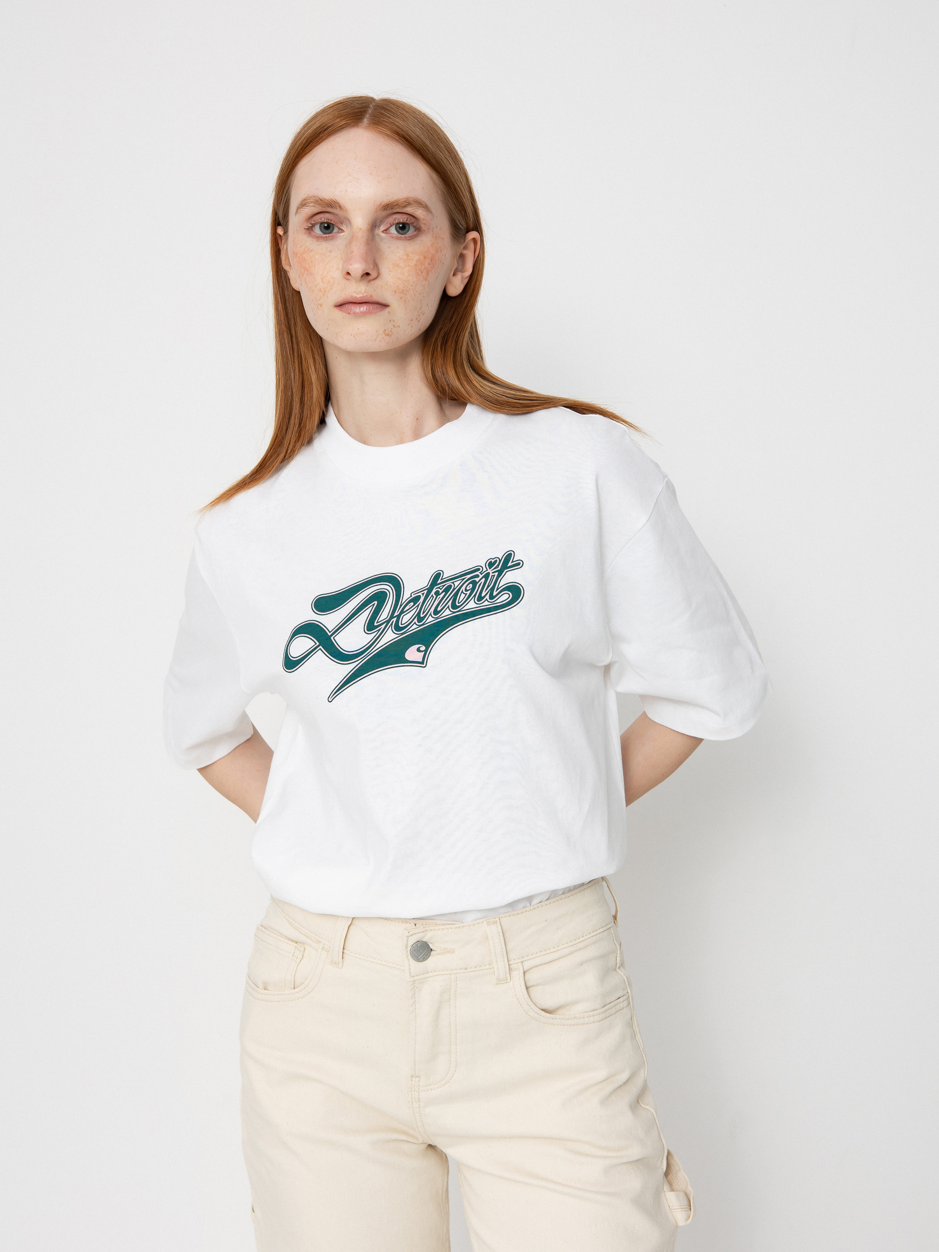 Tricou Carhartt WIP Slap Shot Wmn (white)