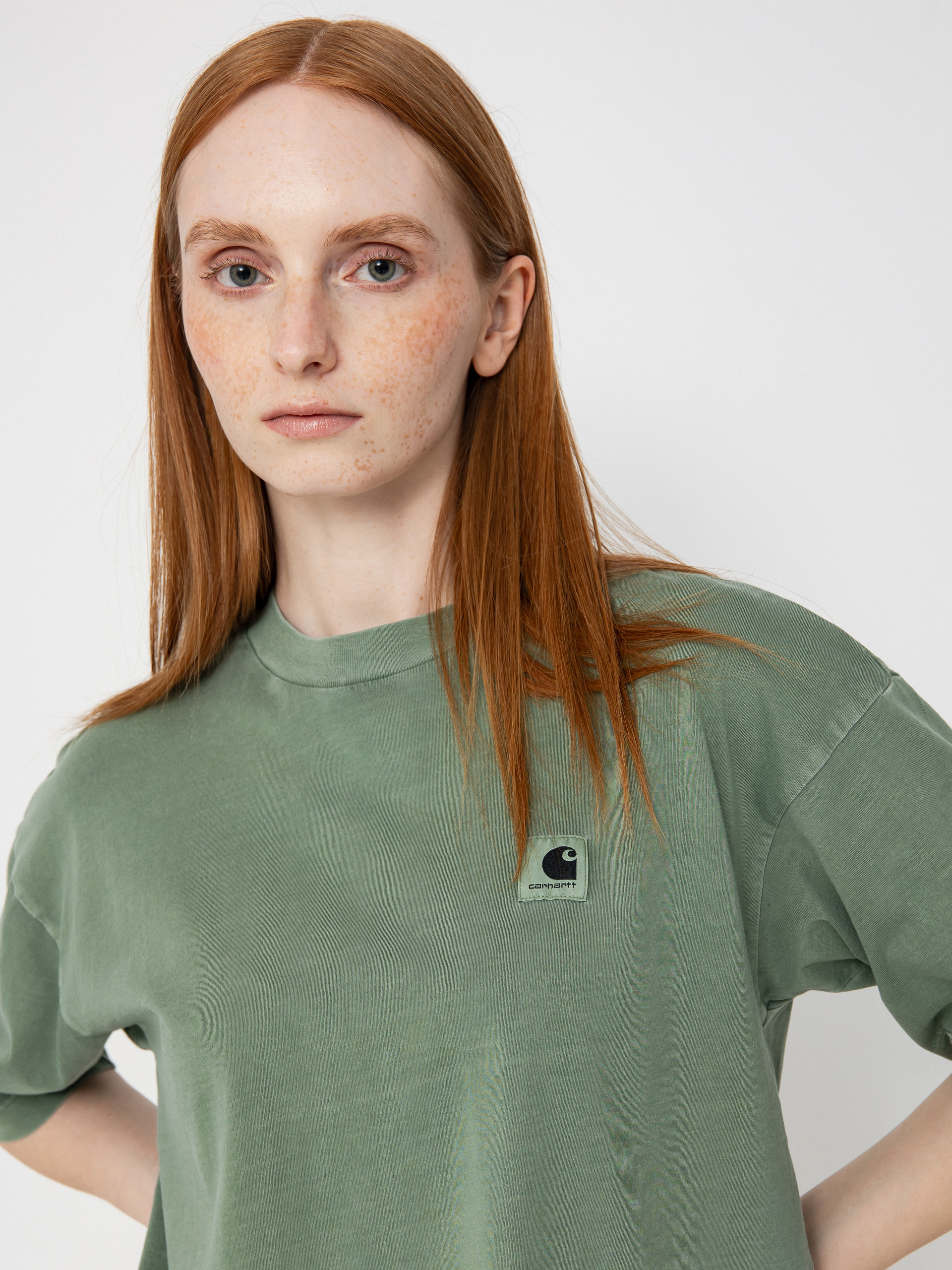 Tricou Carhartt WIP Nelson Wmn (park)