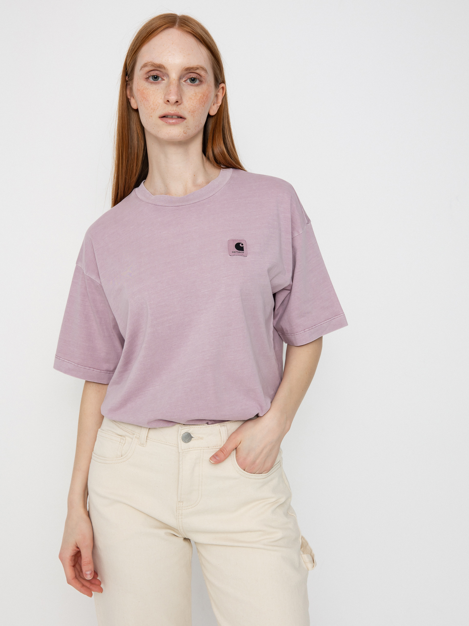 Tricou Carhartt WIP Nelson Wmn (hortensia)