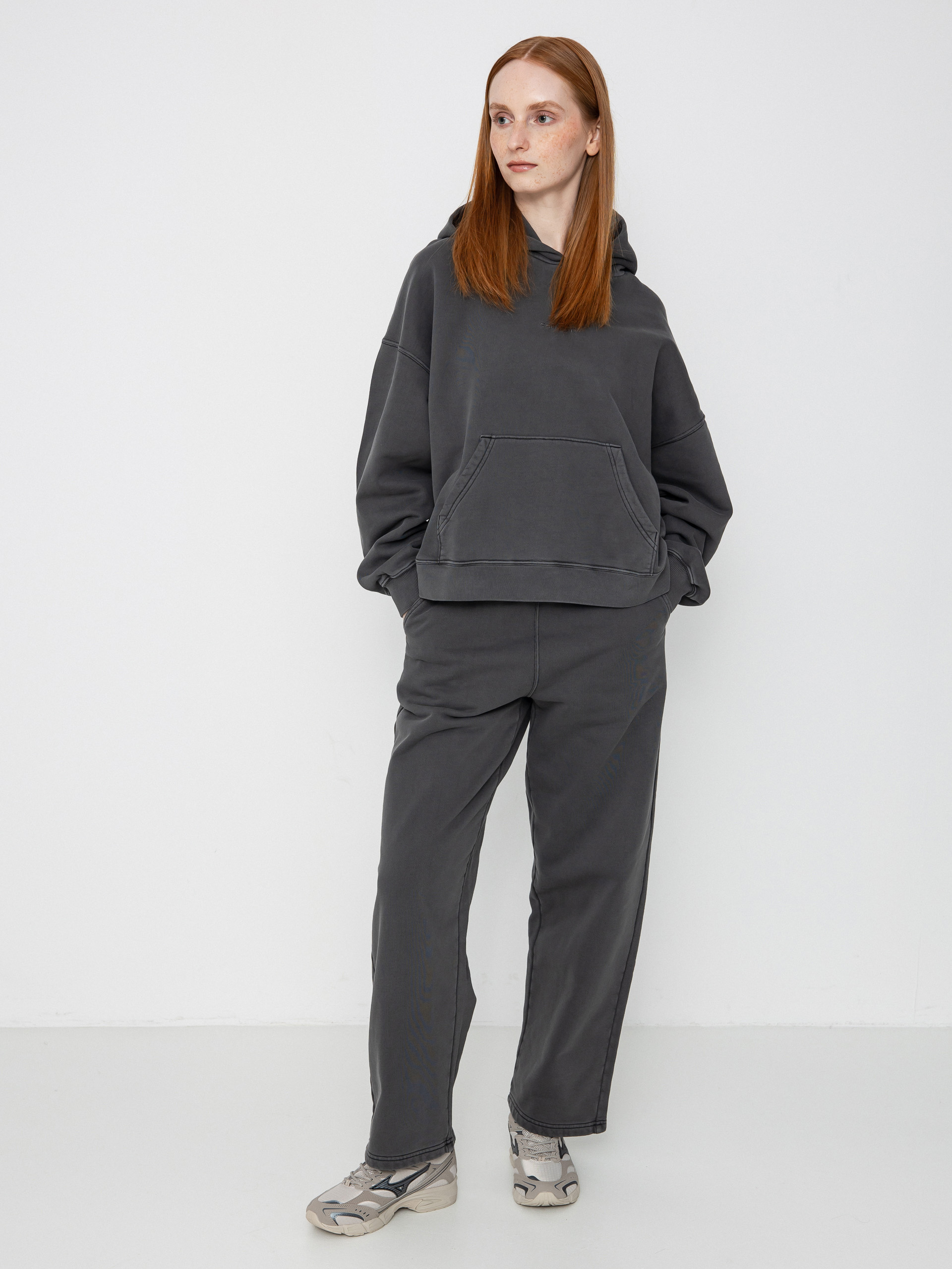 Hanorac cu glugă Carhartt WIP Benton HD Wmn (black)