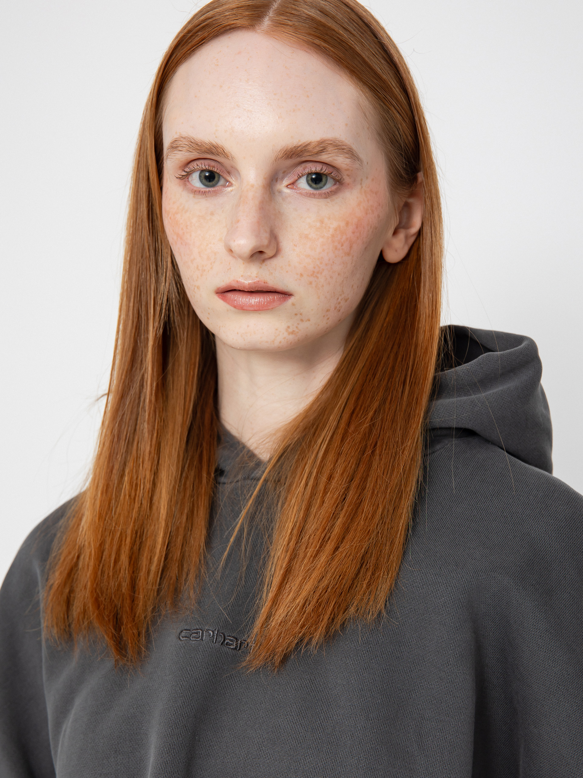 Hanorac cu glugă Carhartt WIP Benton HD Wmn (black)