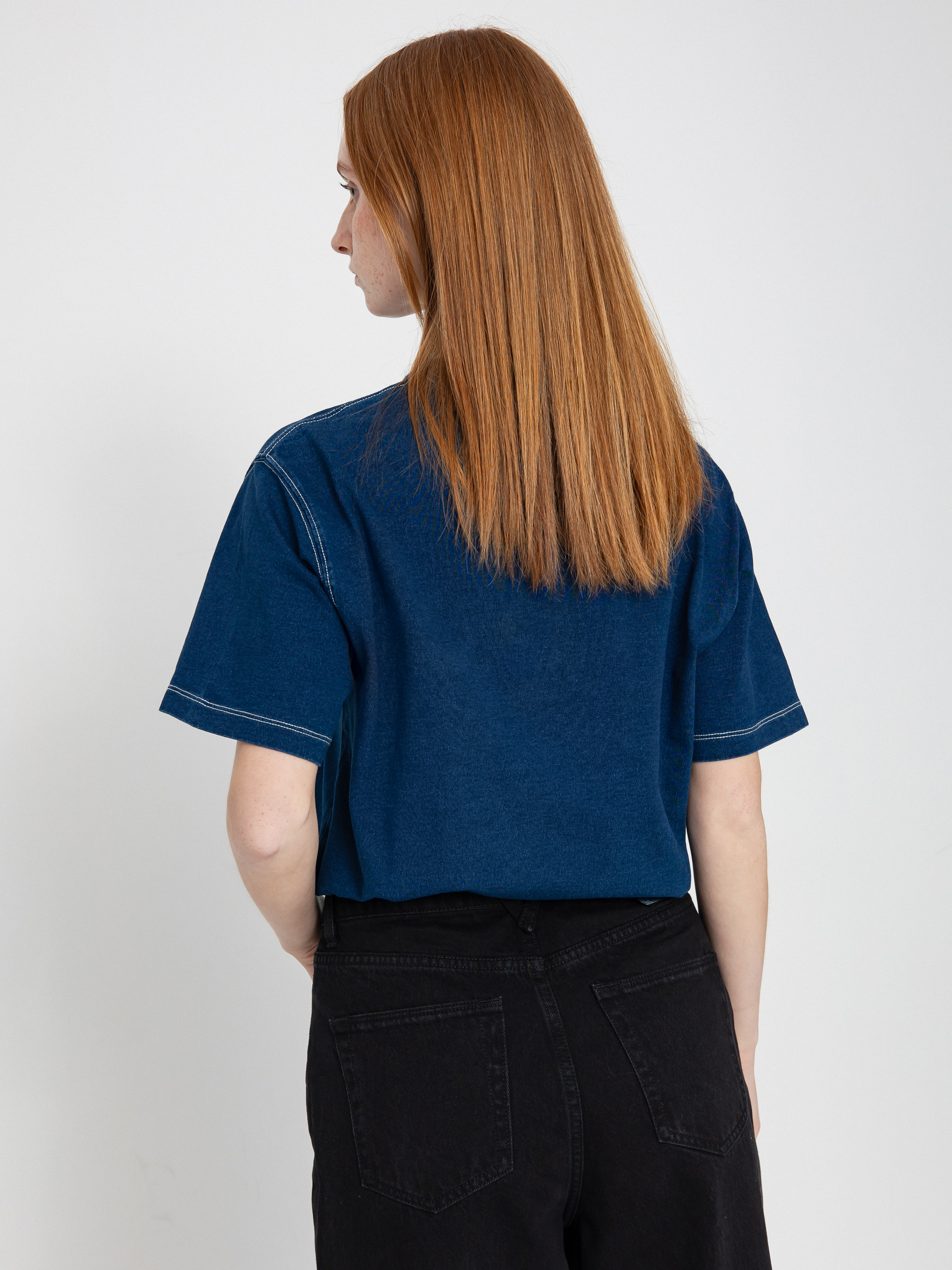 Tricou Carhartt WIP Ingo Wmn (dark blue)