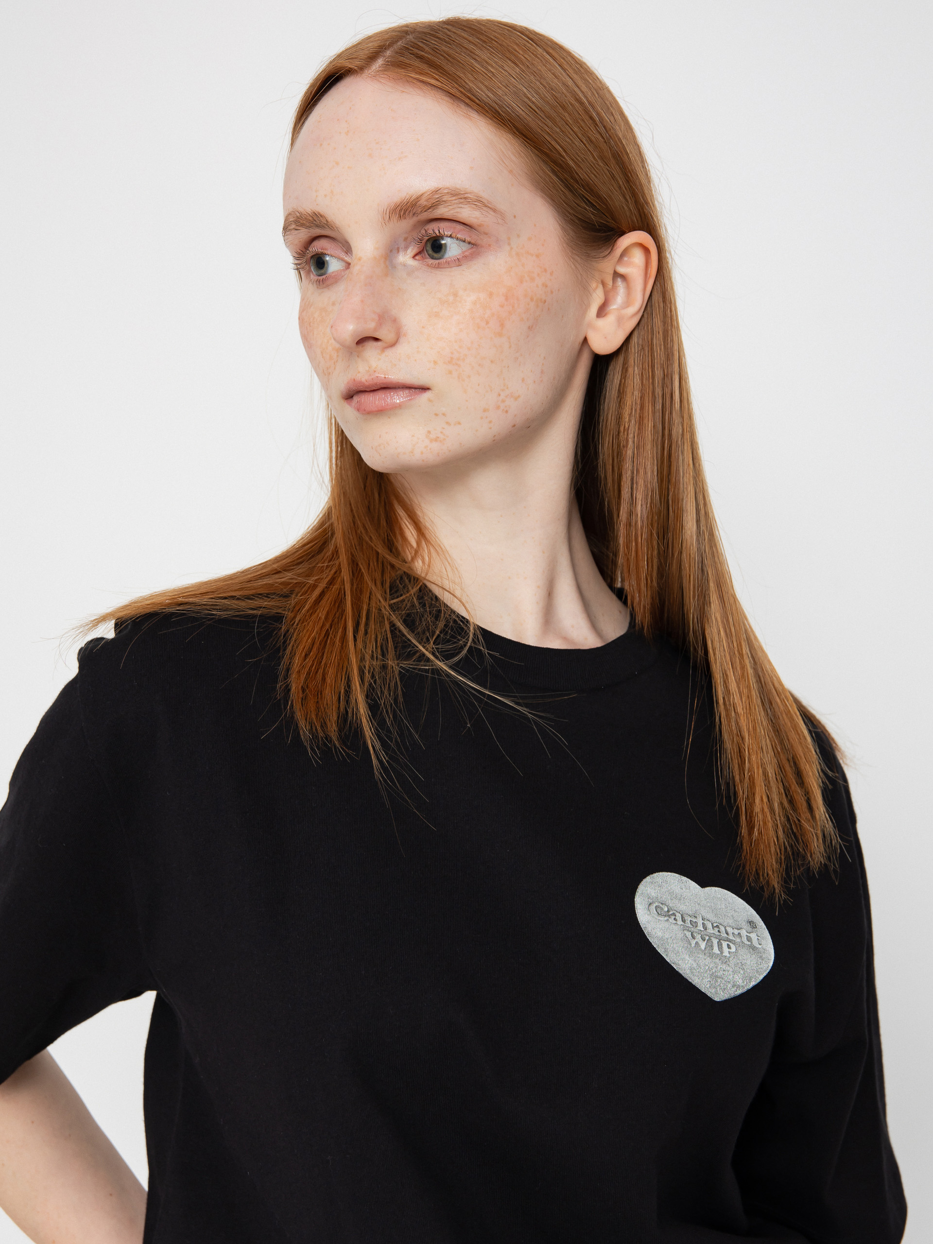 Tricou Carhartt WIP Hartt Chain Wmn (black)