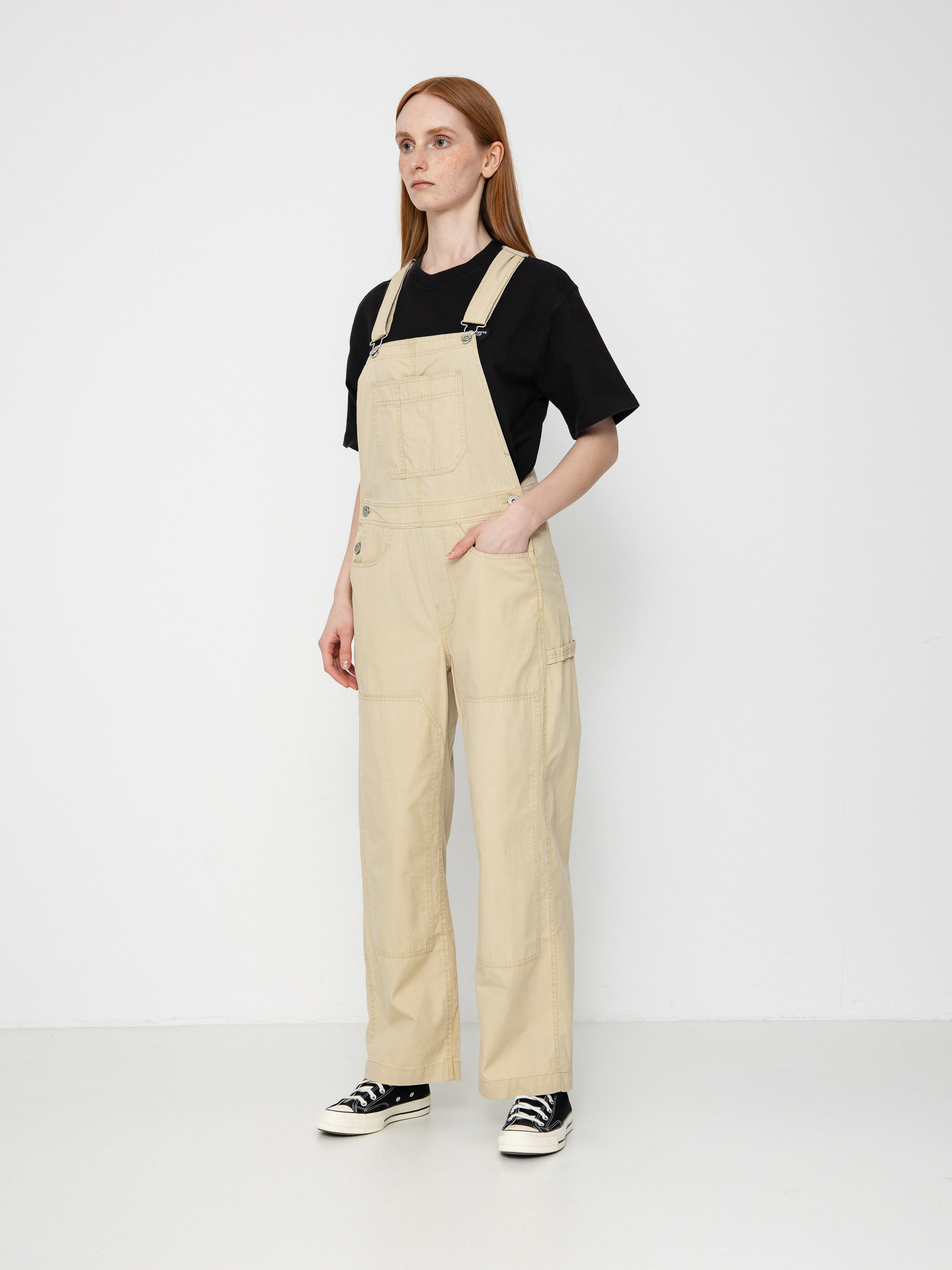 Pantaloni Brixton Utility Overall Wmn (pale khaki)