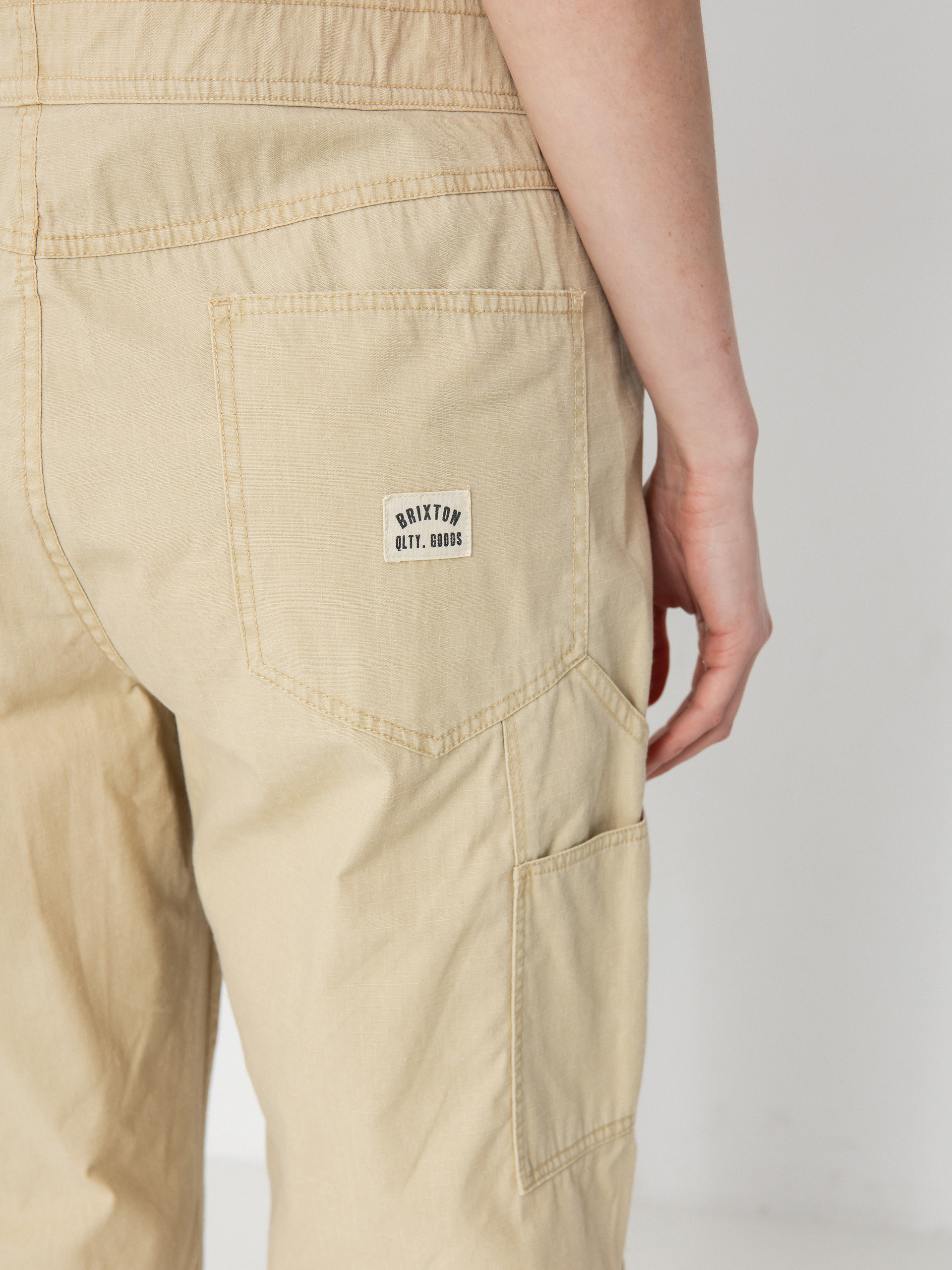 Pantaloni Brixton Utility Overall Wmn (pale khaki)