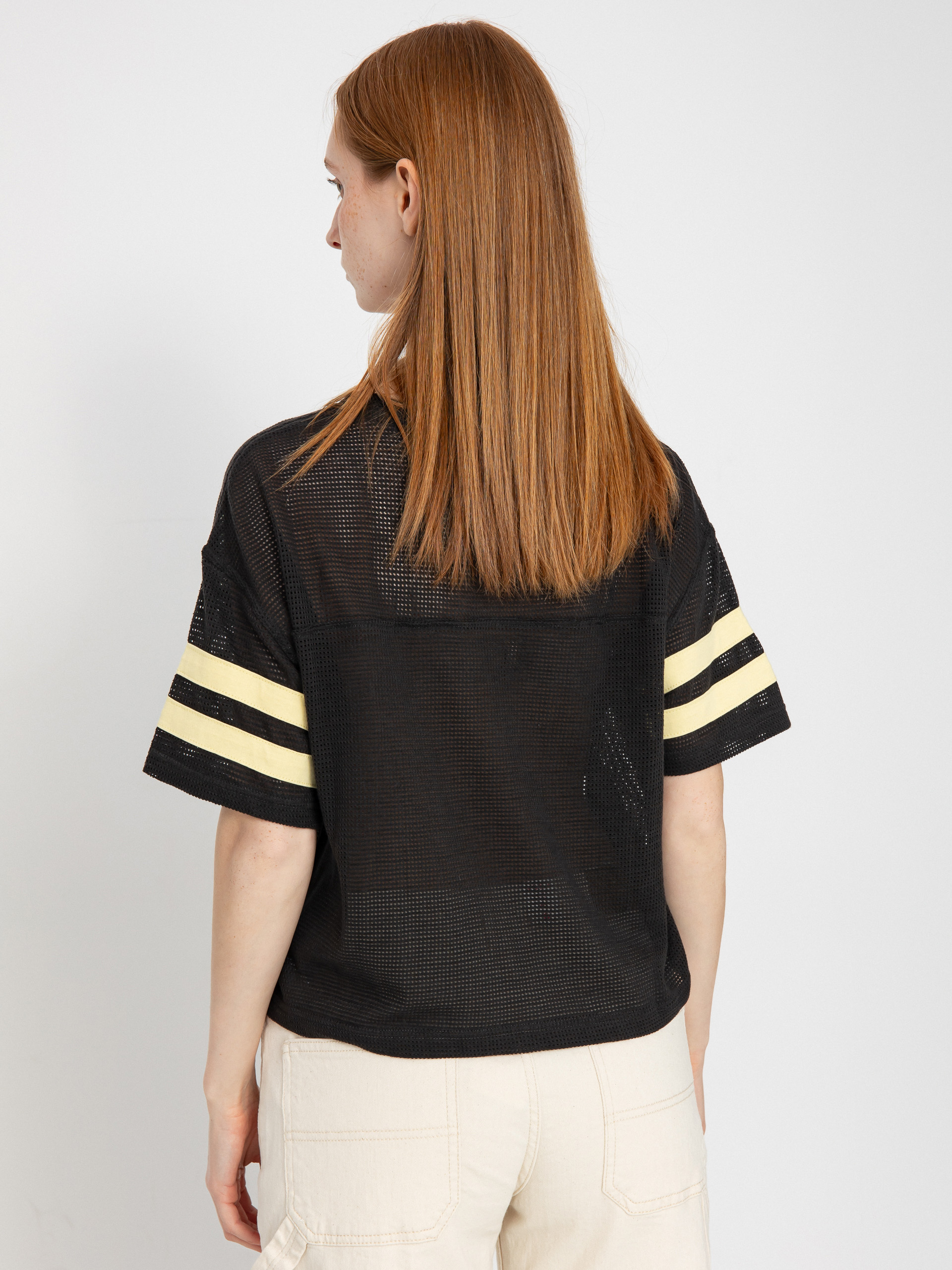 Tricou Brixton Varsity Football Mesh Wmn (washed black)