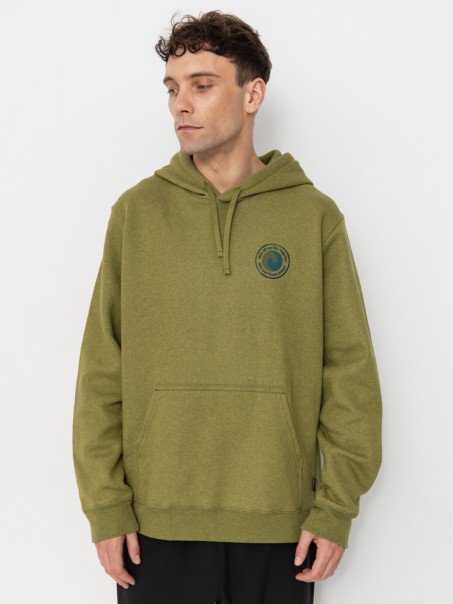 Hanorac cu glugă Patagonia Unity Fitz Uprisal HD (graze green)