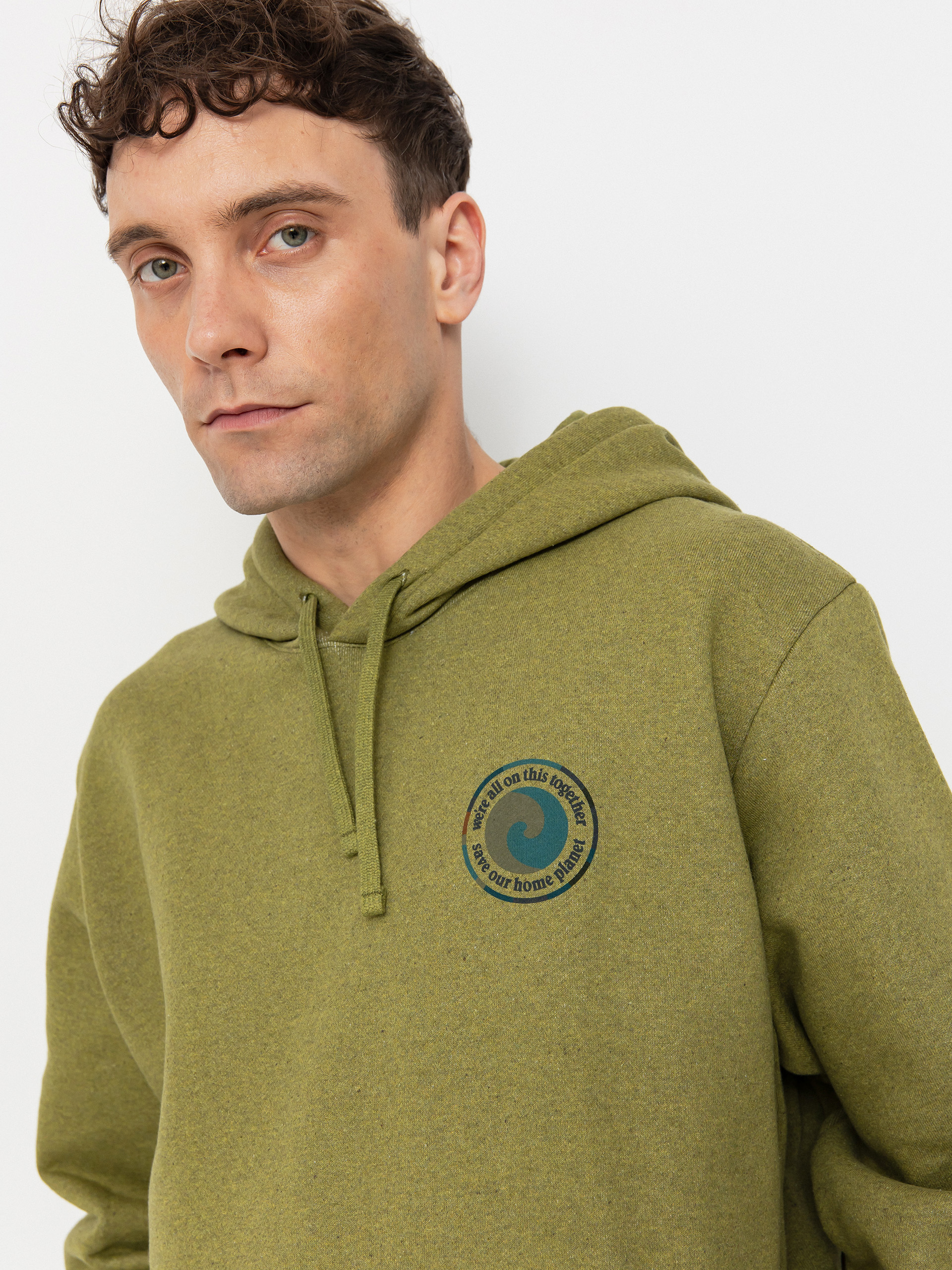 Hanorac cu glugă Patagonia Unity Fitz Uprisal HD (graze green)