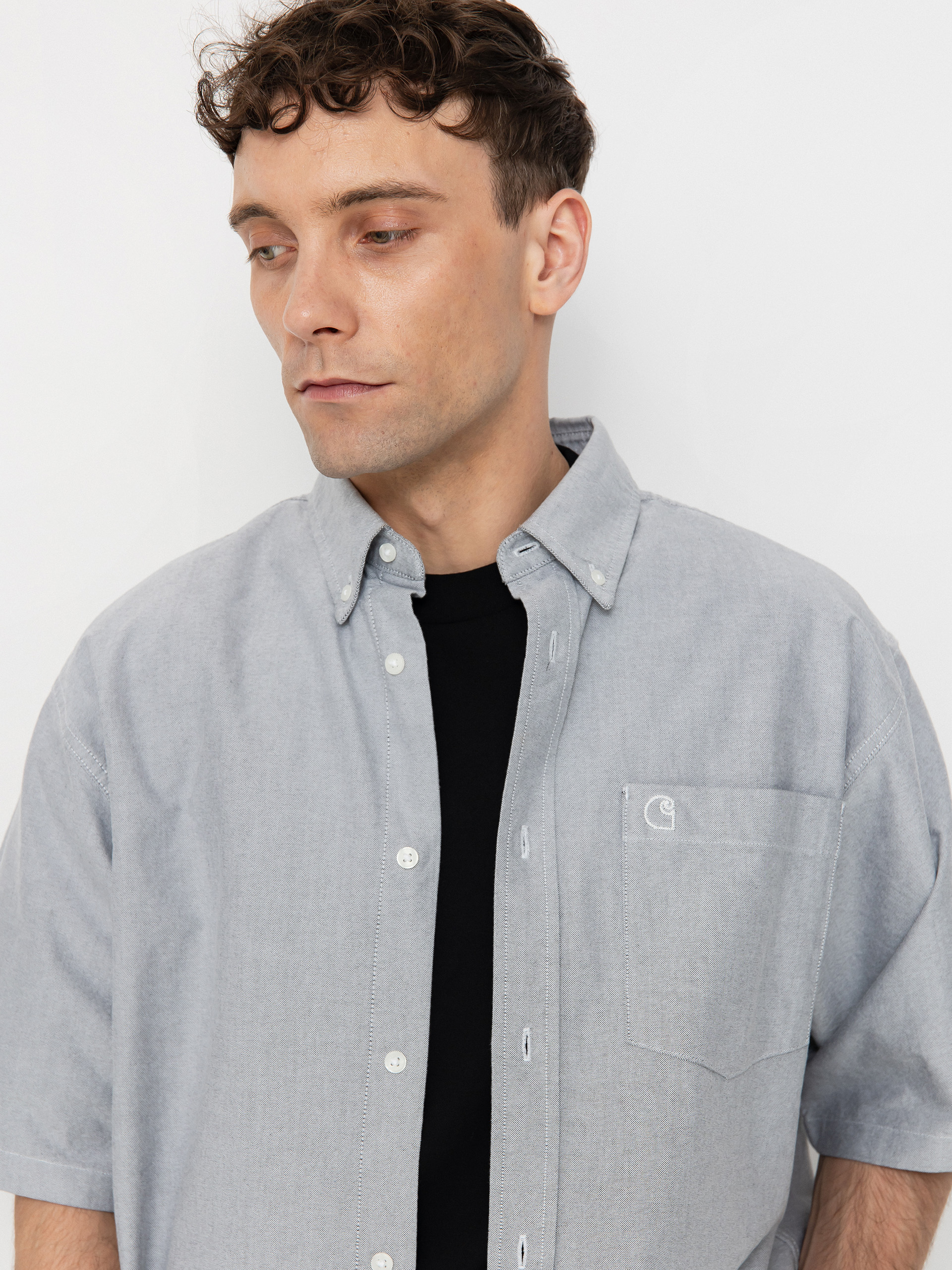 Cămașă Carhartt WIP Braxton (graphite/wax)