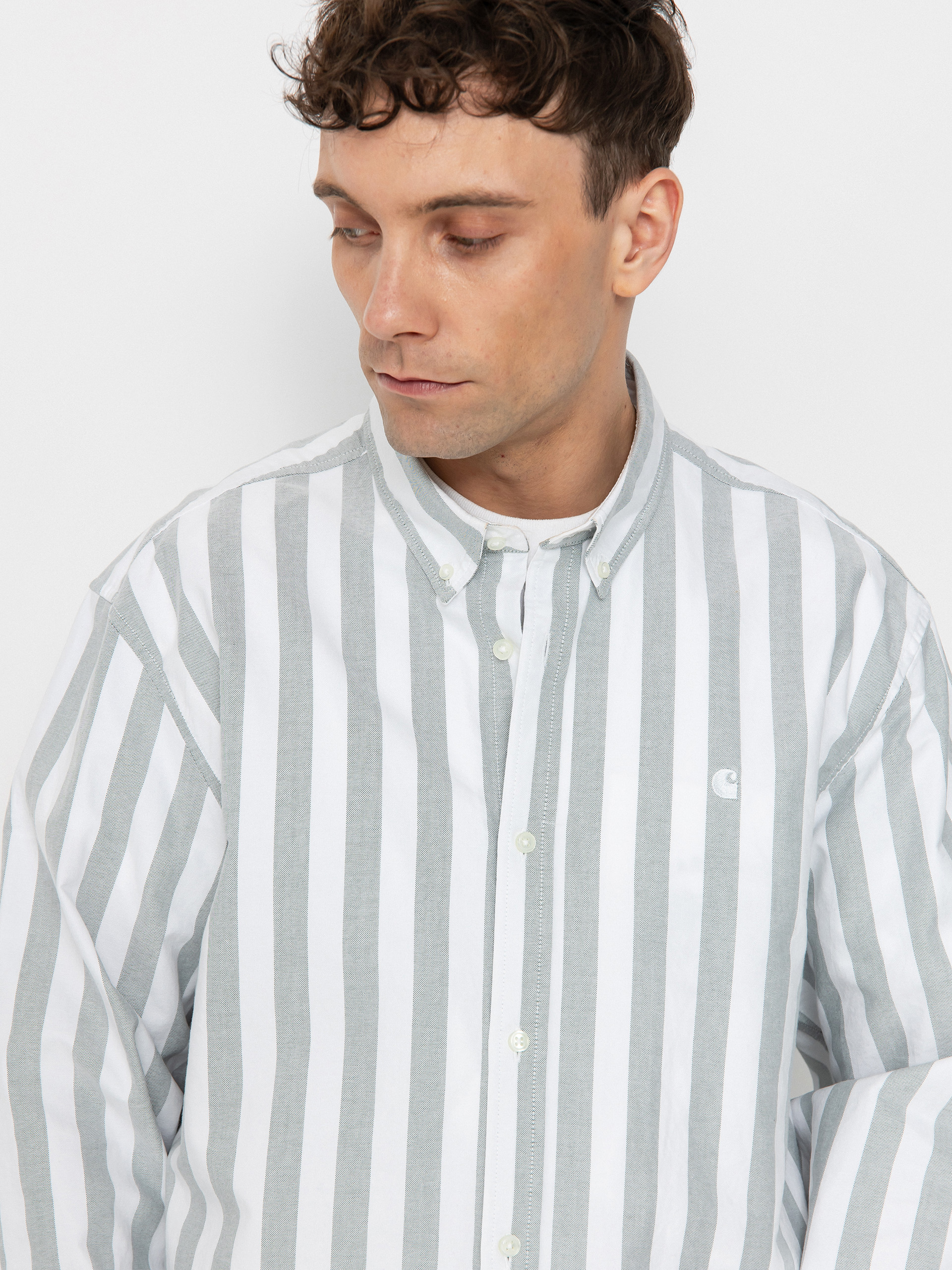 Cămașă Carhartt WIP Dillion (dillion stripe/park/white)